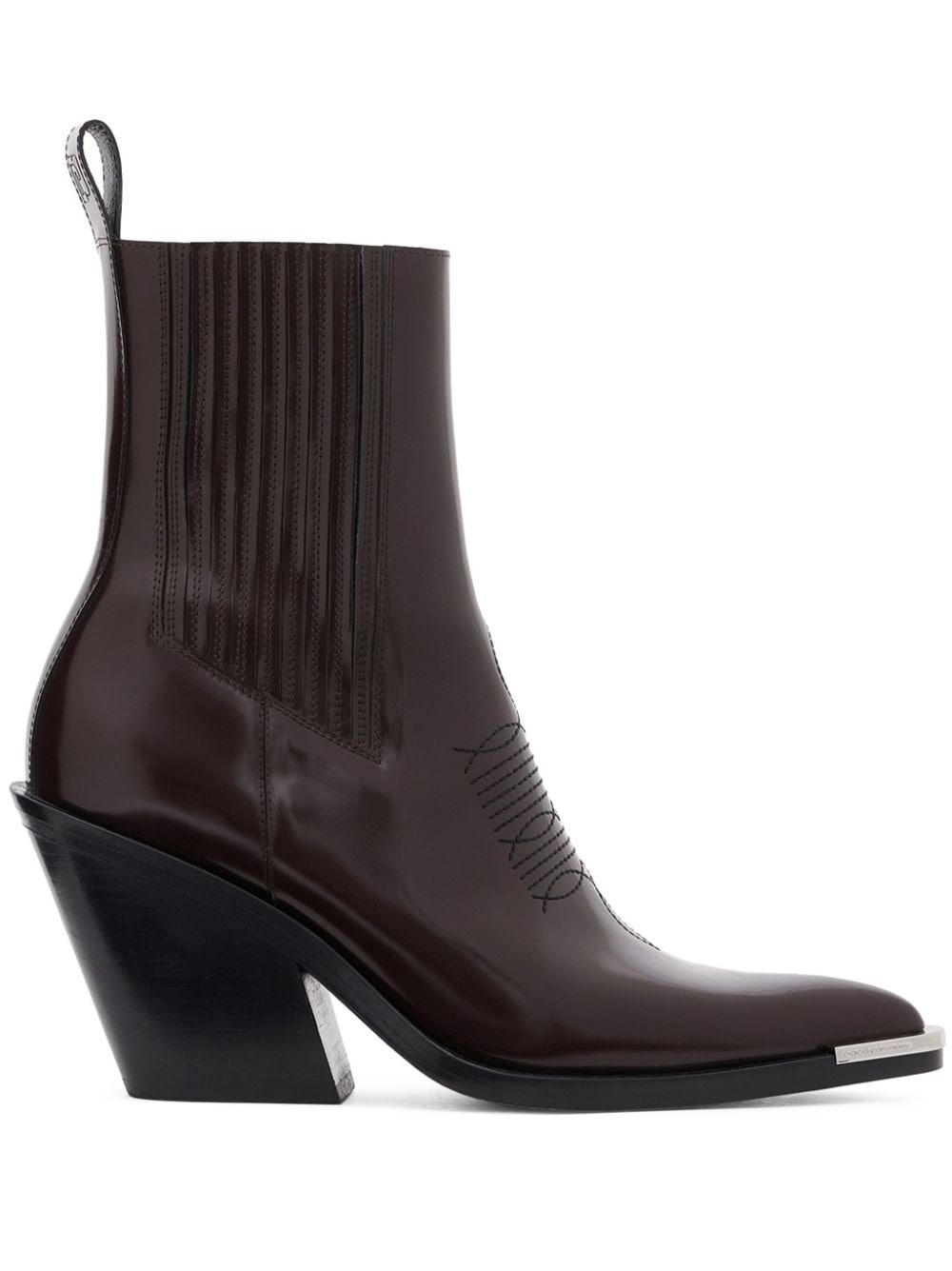 Crimson 100mm leather Chelsea boots - 1