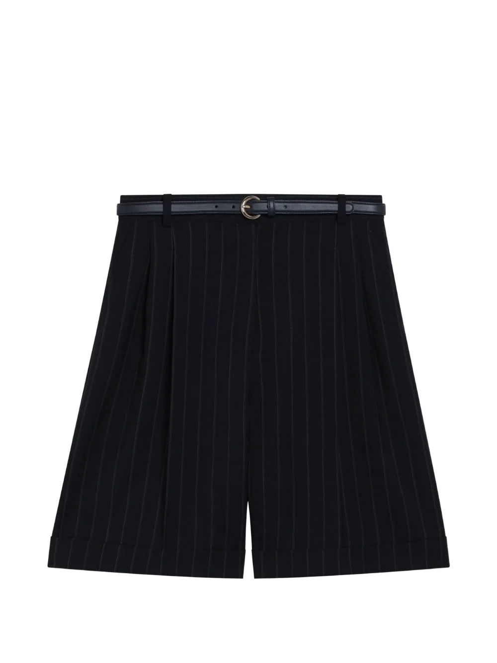 pinstripe-pattern shorts - 1