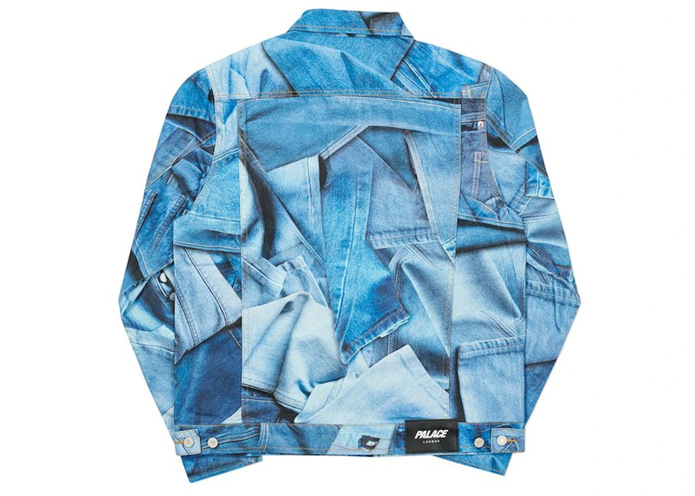 Palace Double Denim Jacket Blue - 2