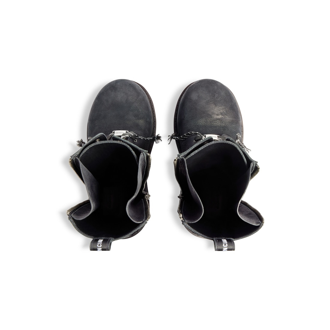 Men's Stomper Zipped Bootie in Black - 6