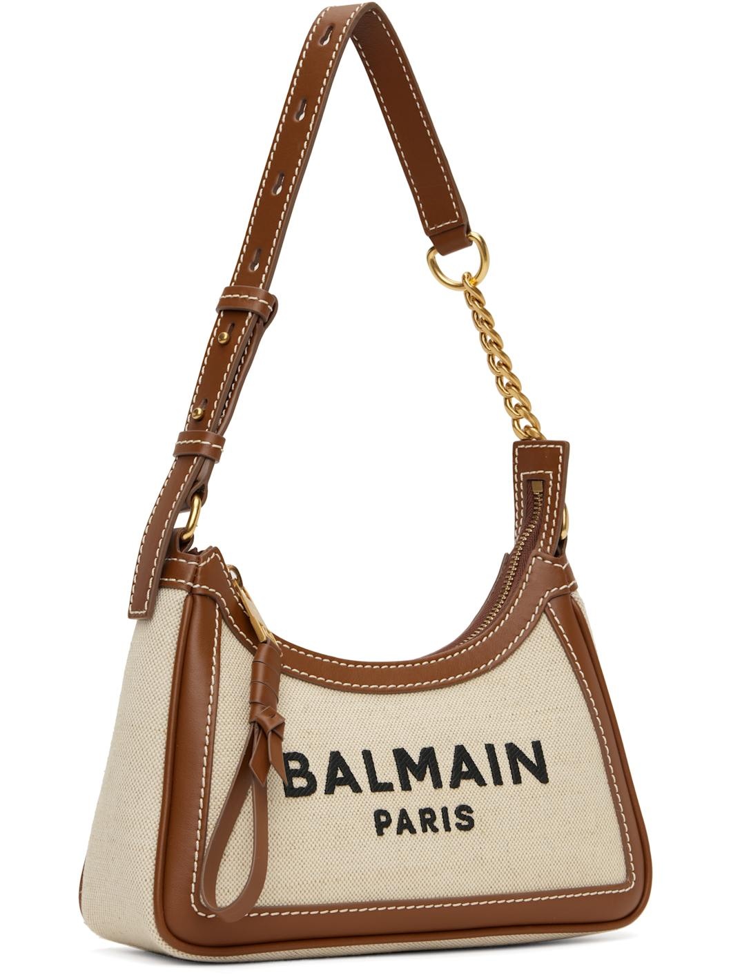 Beige & Brown B-Army Canvas Bag - 2