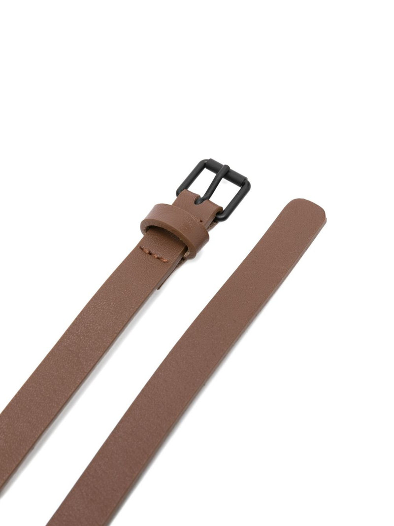 SOFIE D'HOORE leather rectangle-buckle belt outlook