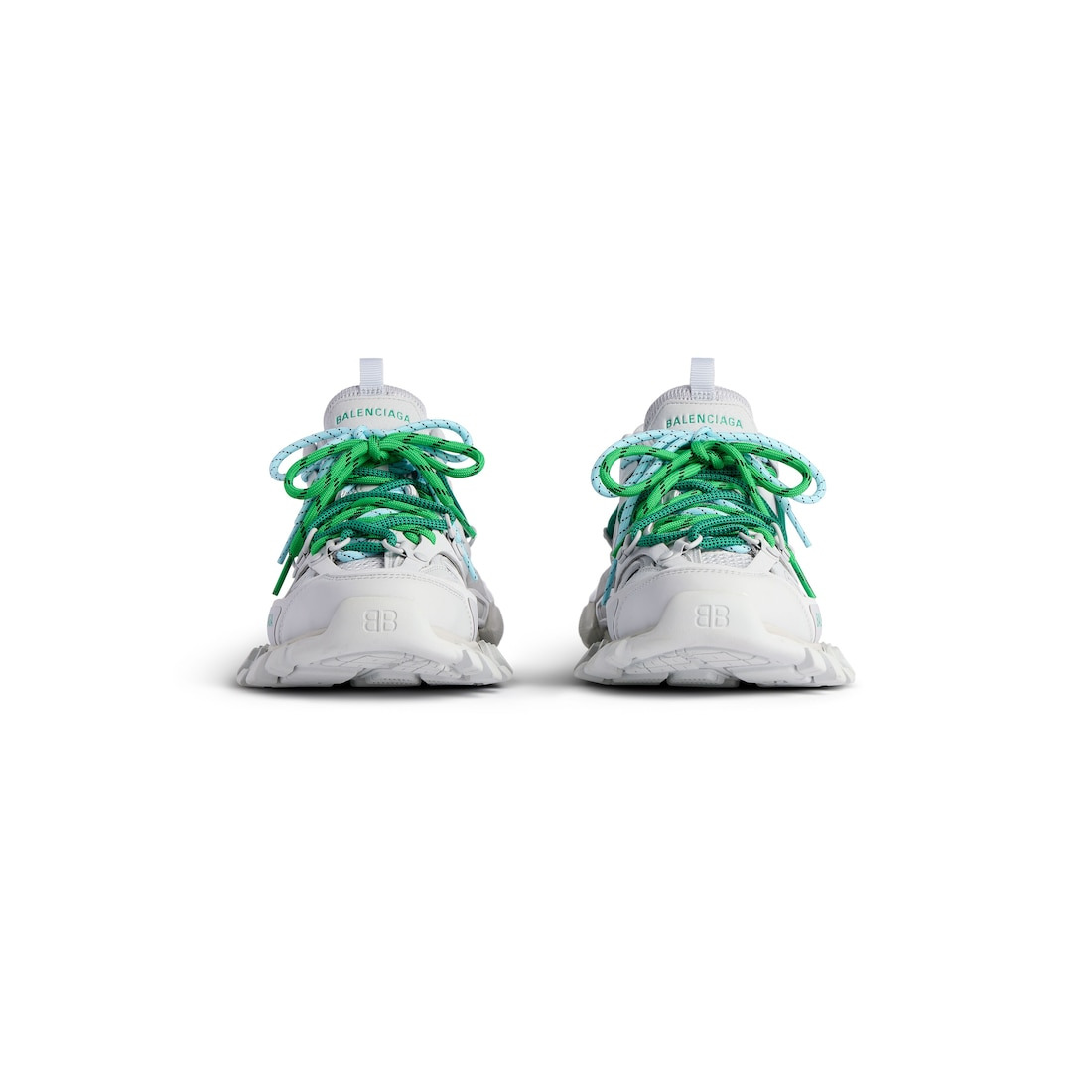 Men's Track Trail Laces Sneaker in Grey/green/blue - 3