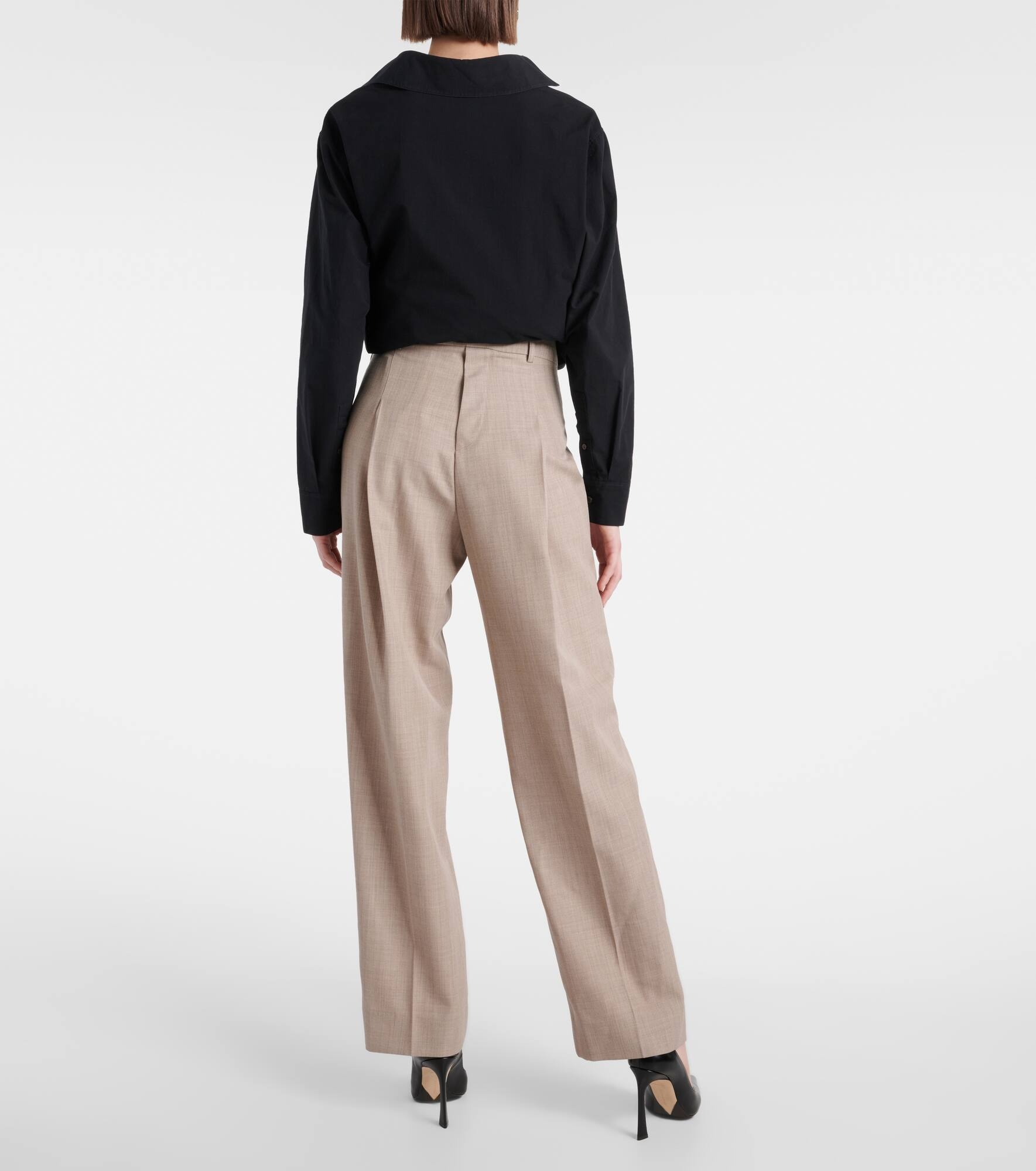 Virgin wool straight pants - 3