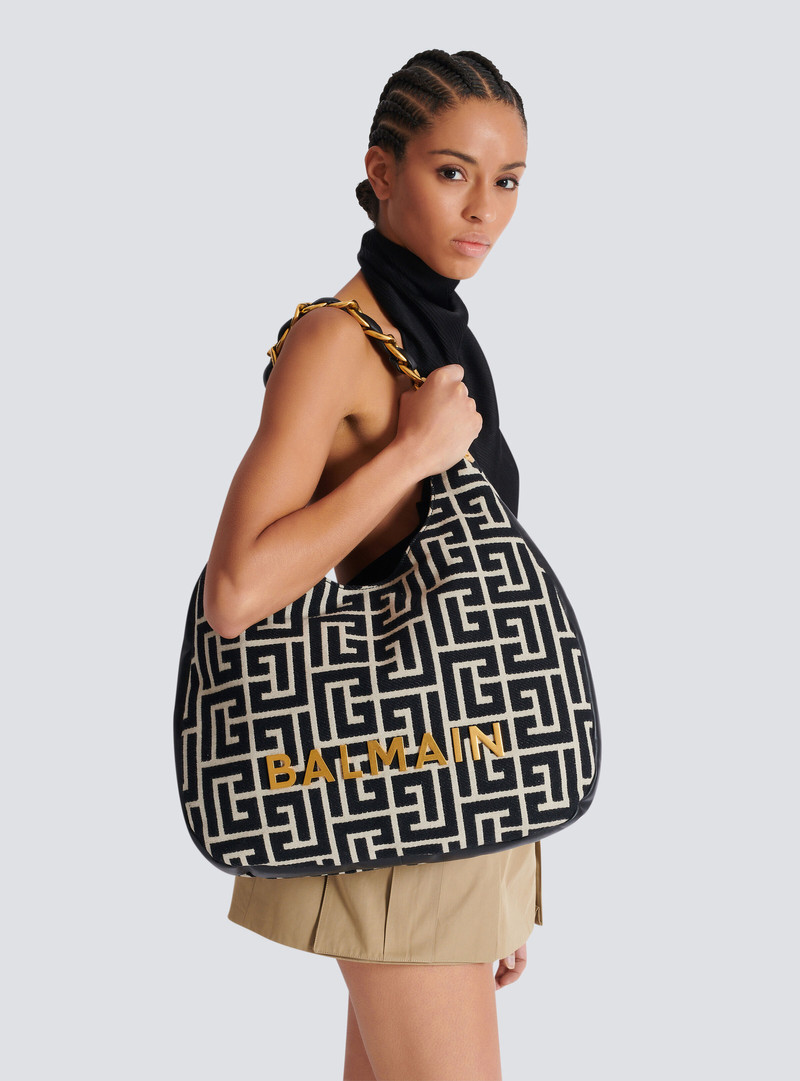 1945 Soft Hobo Large monogrammed jacquard tote bag 8