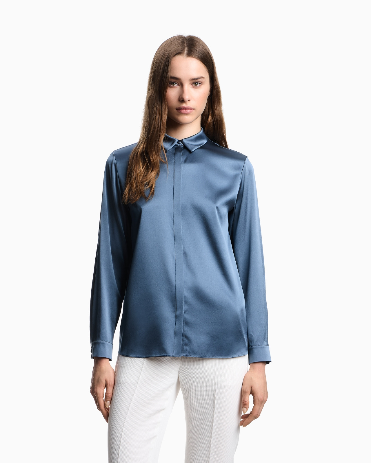 SILK SATIN SHIRT - 4
