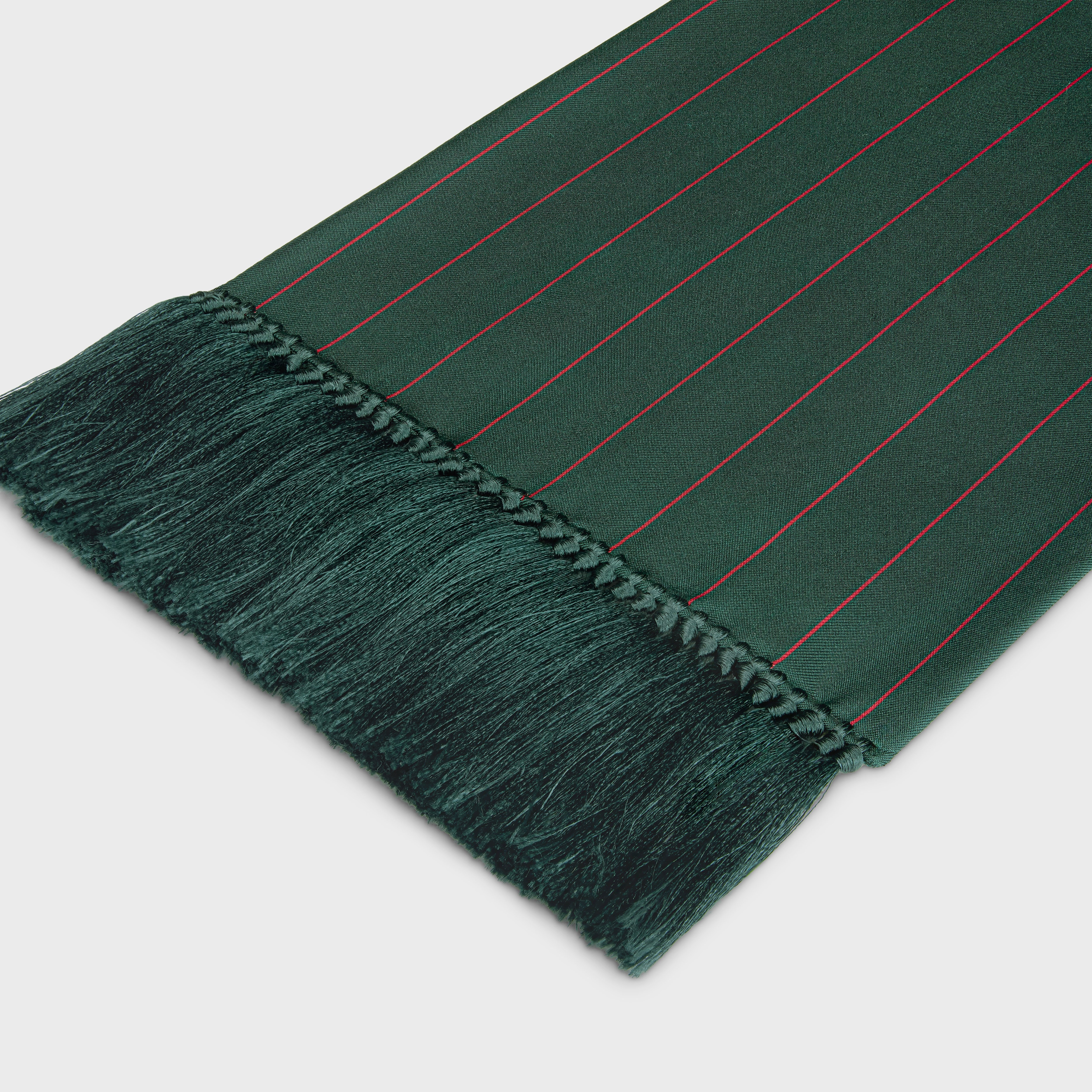 smocking scarf in silk twill - 2