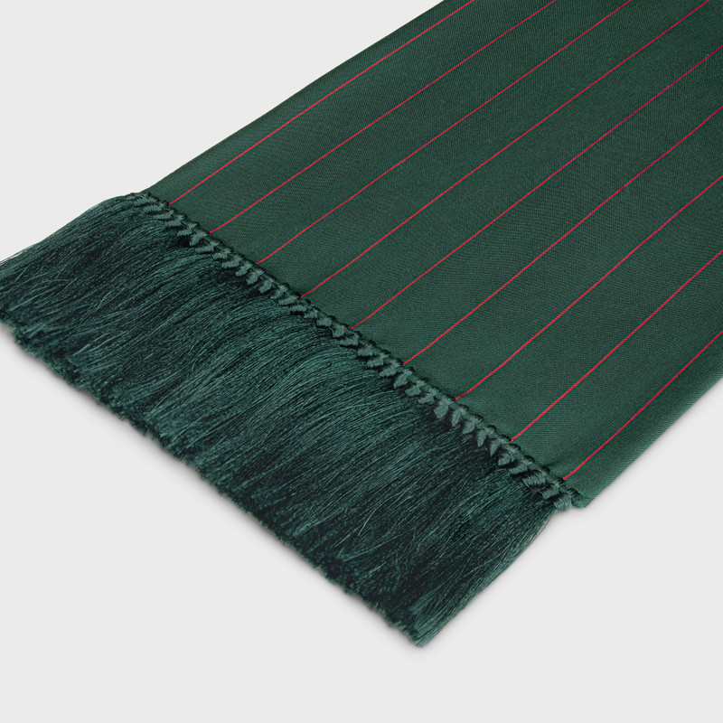 CELINE smocking scarf in silk twill outlook