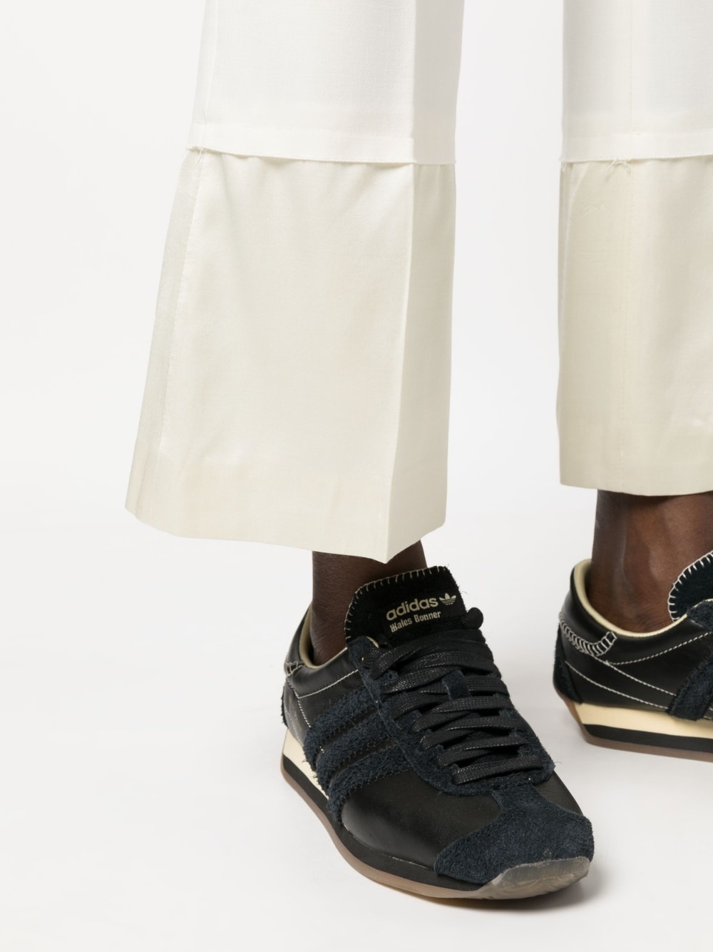 WALES BONNER Harmony straight-leg wool trousers | REVERSIBLE