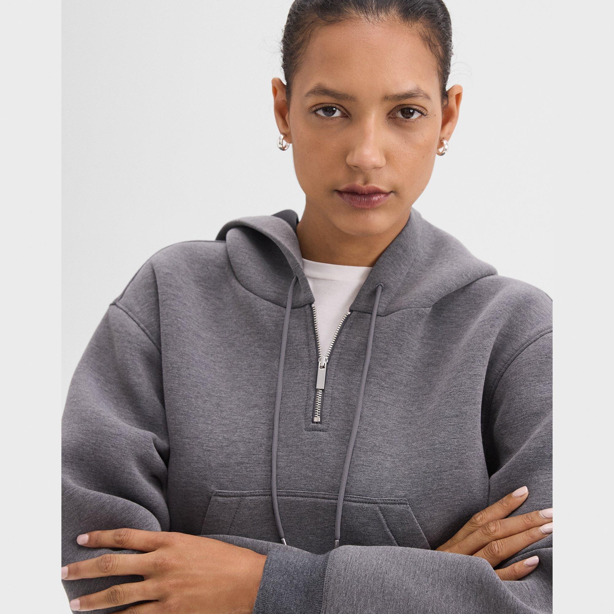 Half-Zip Hoodie in Scuba - 5