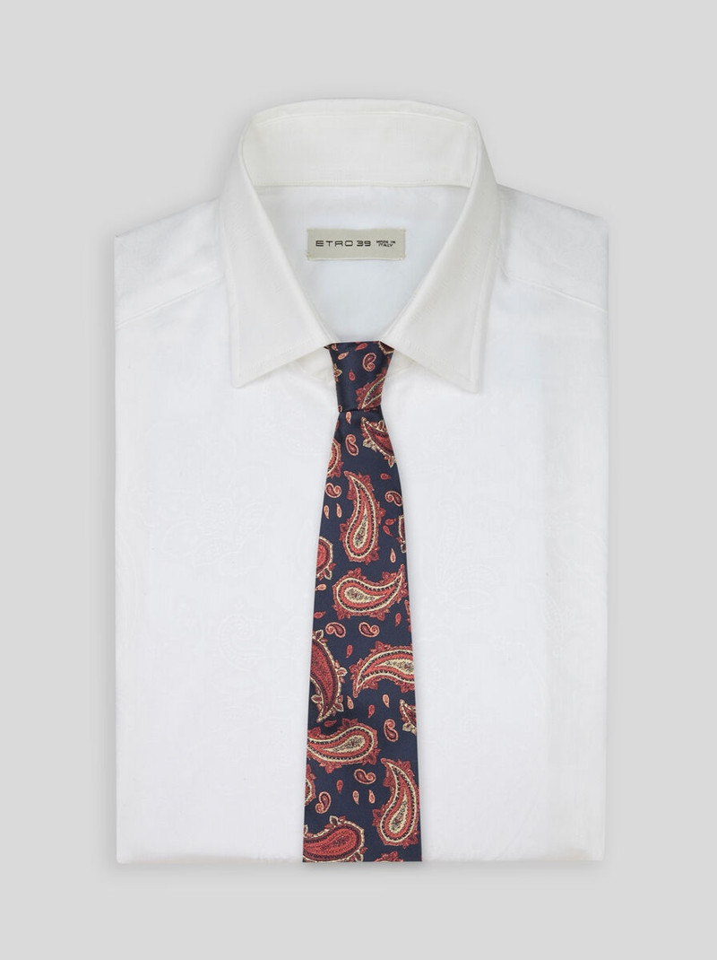 Etro PAISLEY SILK JACQUARD TIE outlook