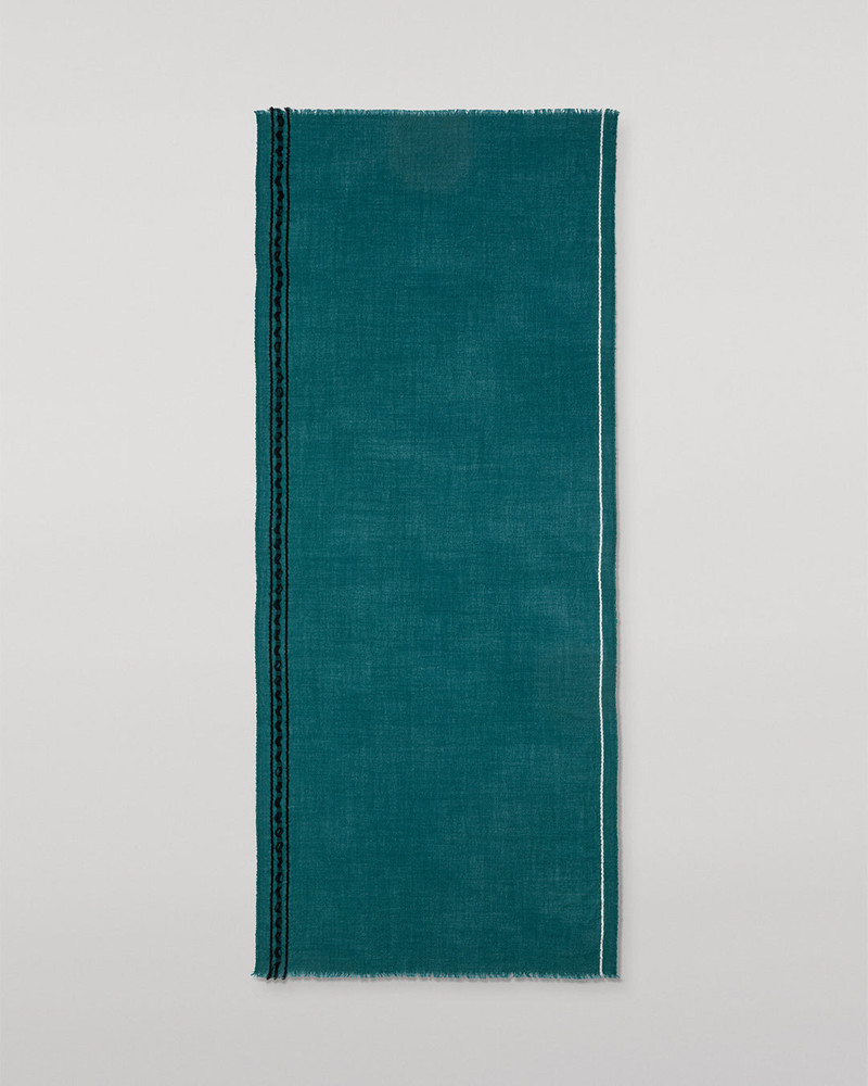 Cyrus Float Edge Green Scarf 3
