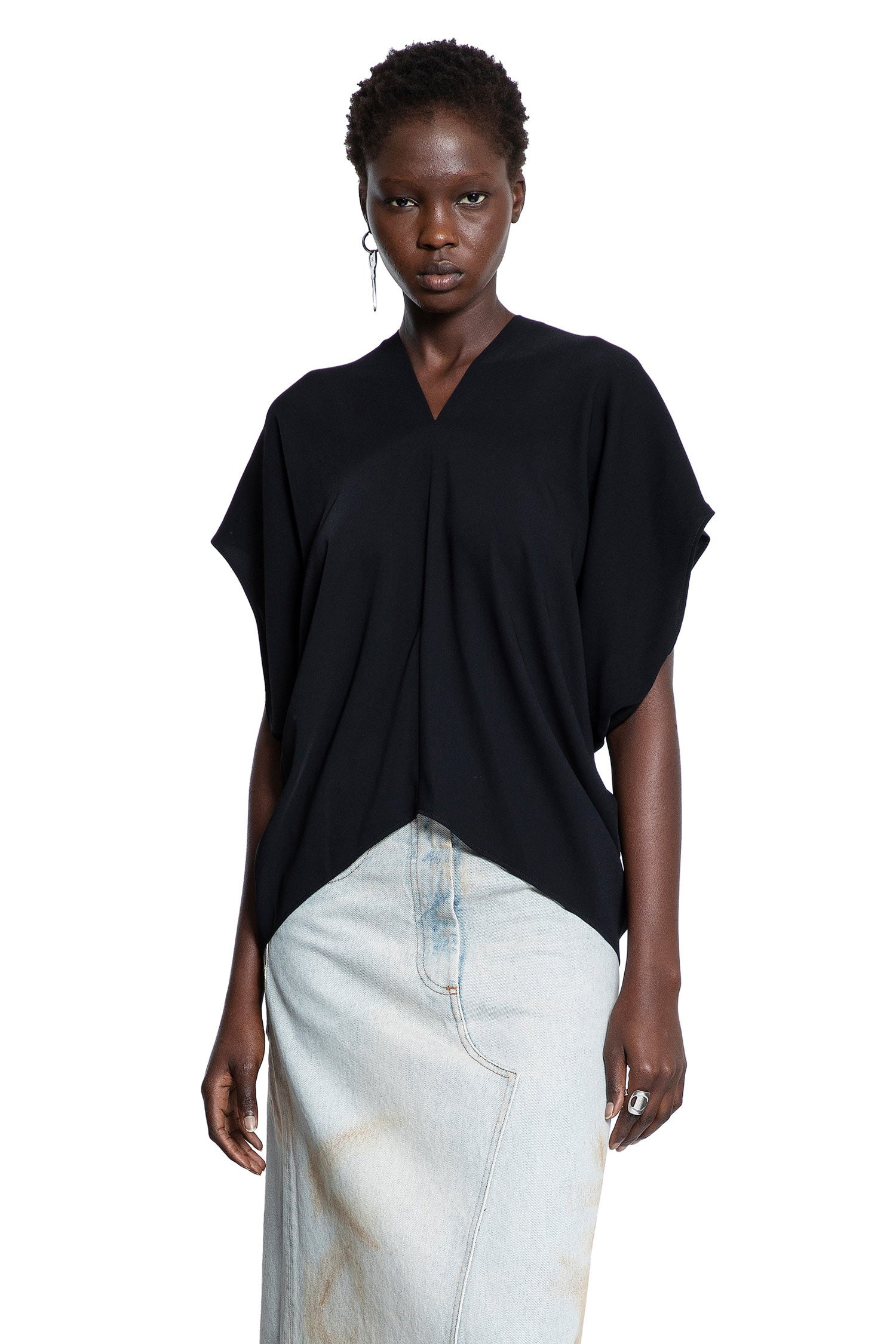 Draped-V-Neck-Top - 6