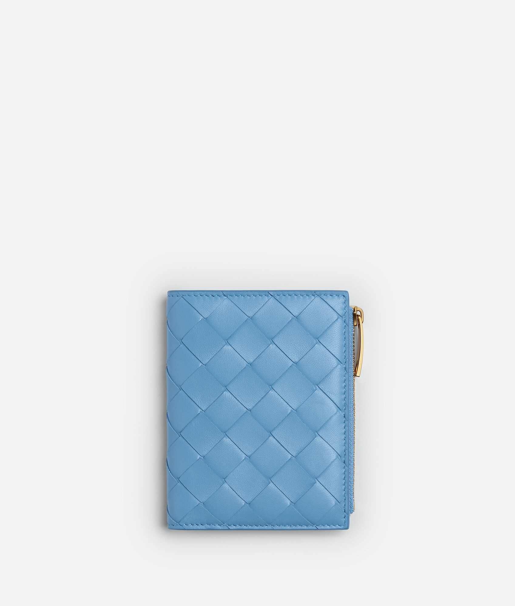 Small Intrecciato Bi-Fold Zip Wallet - 1
