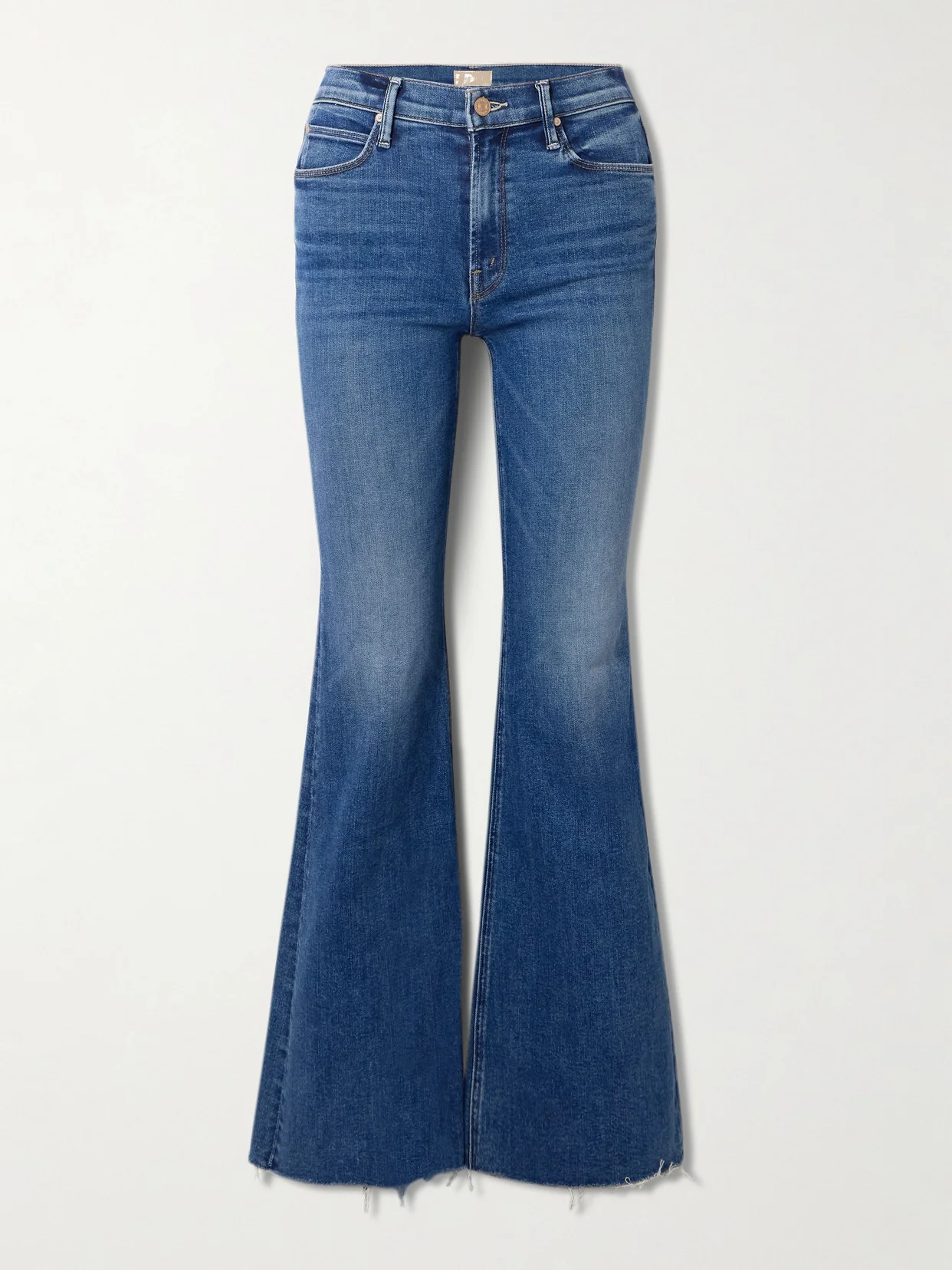 The Doozy Sneak Fray High-rise Flared Jeans - 1