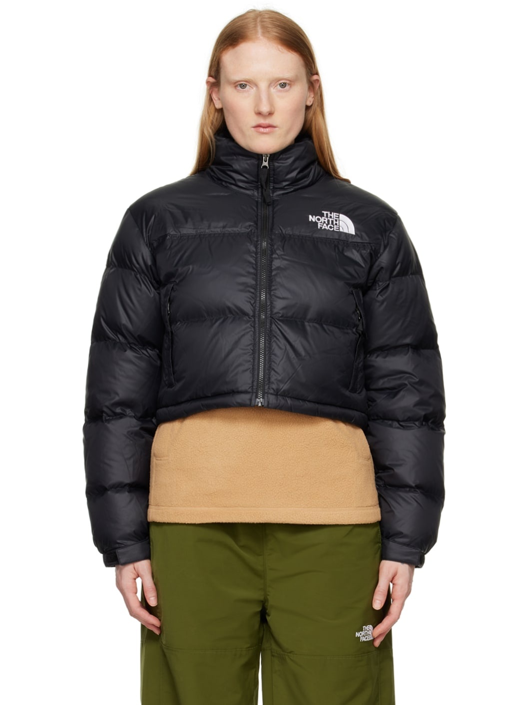 Black Nuptse Short Down Jacket - 1