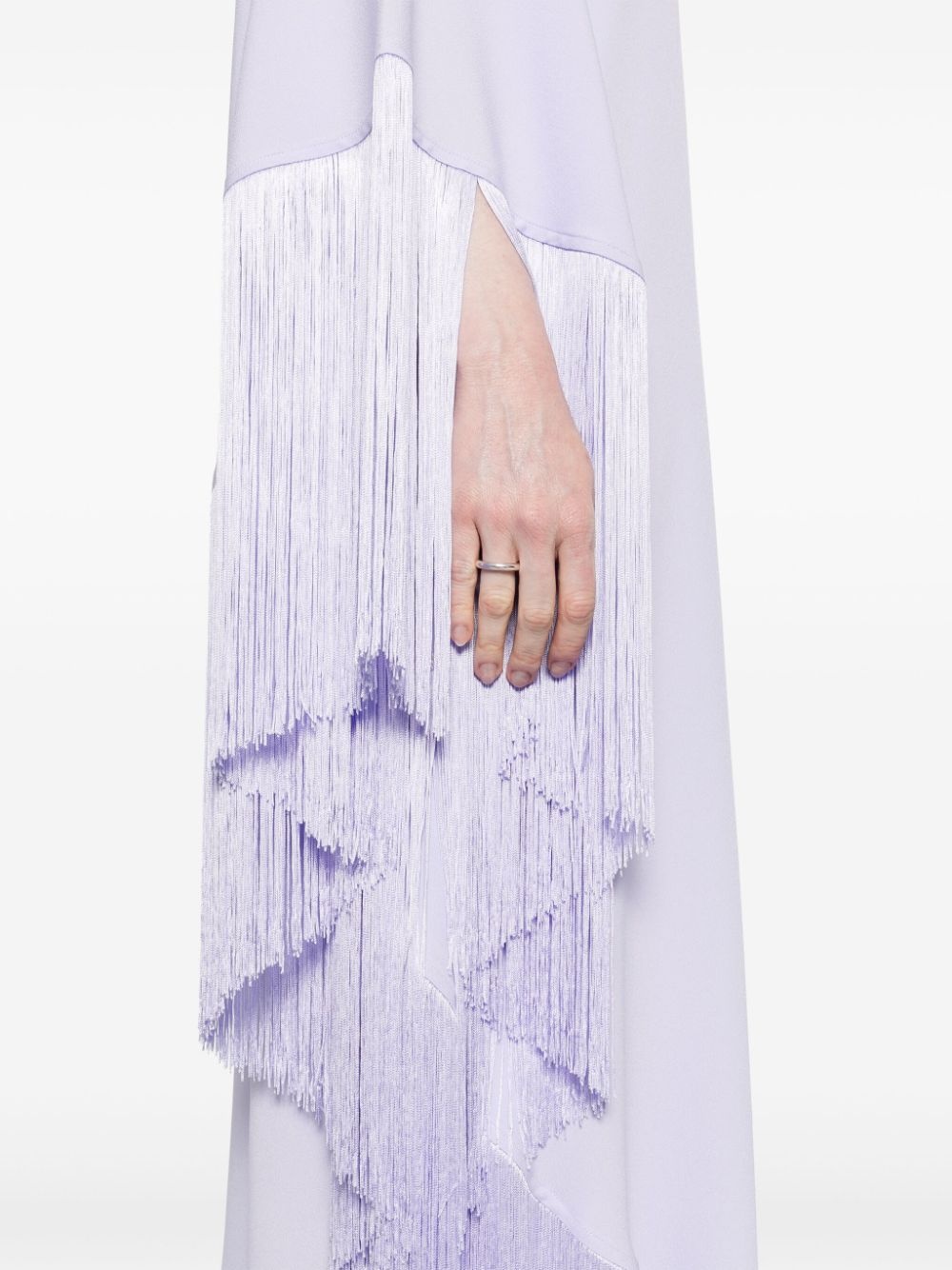 Spritz fringed maxi dress - 5