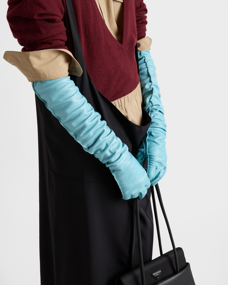Prada Leather Long Gloves outlook