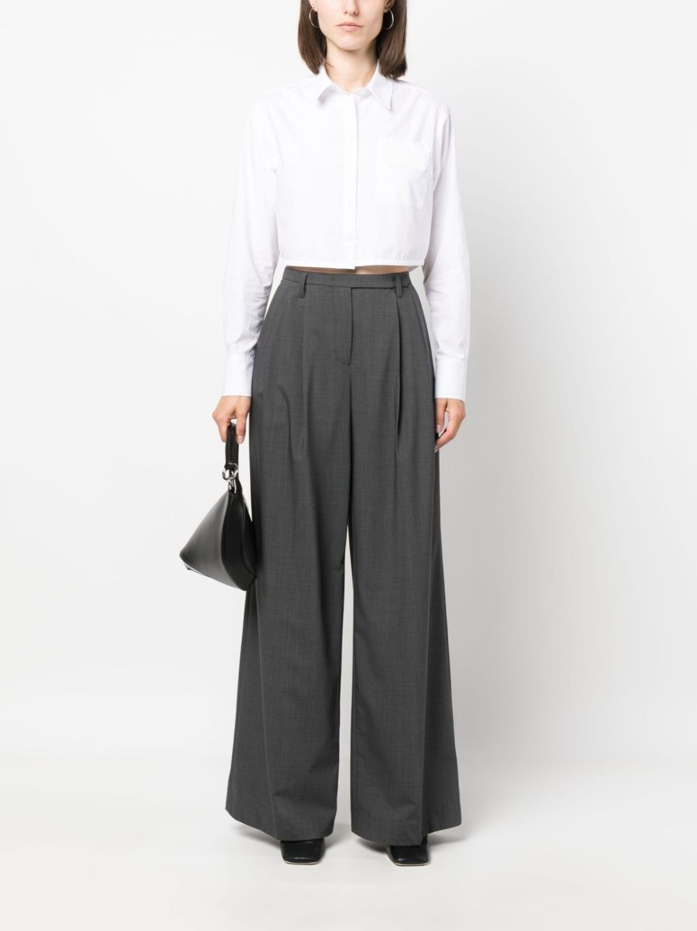 high-waisted palazzo pants - 2