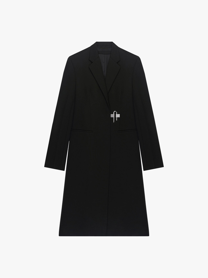 COAT IN LIGHTWEIGHT WOOL WITH PADLOCK 1
