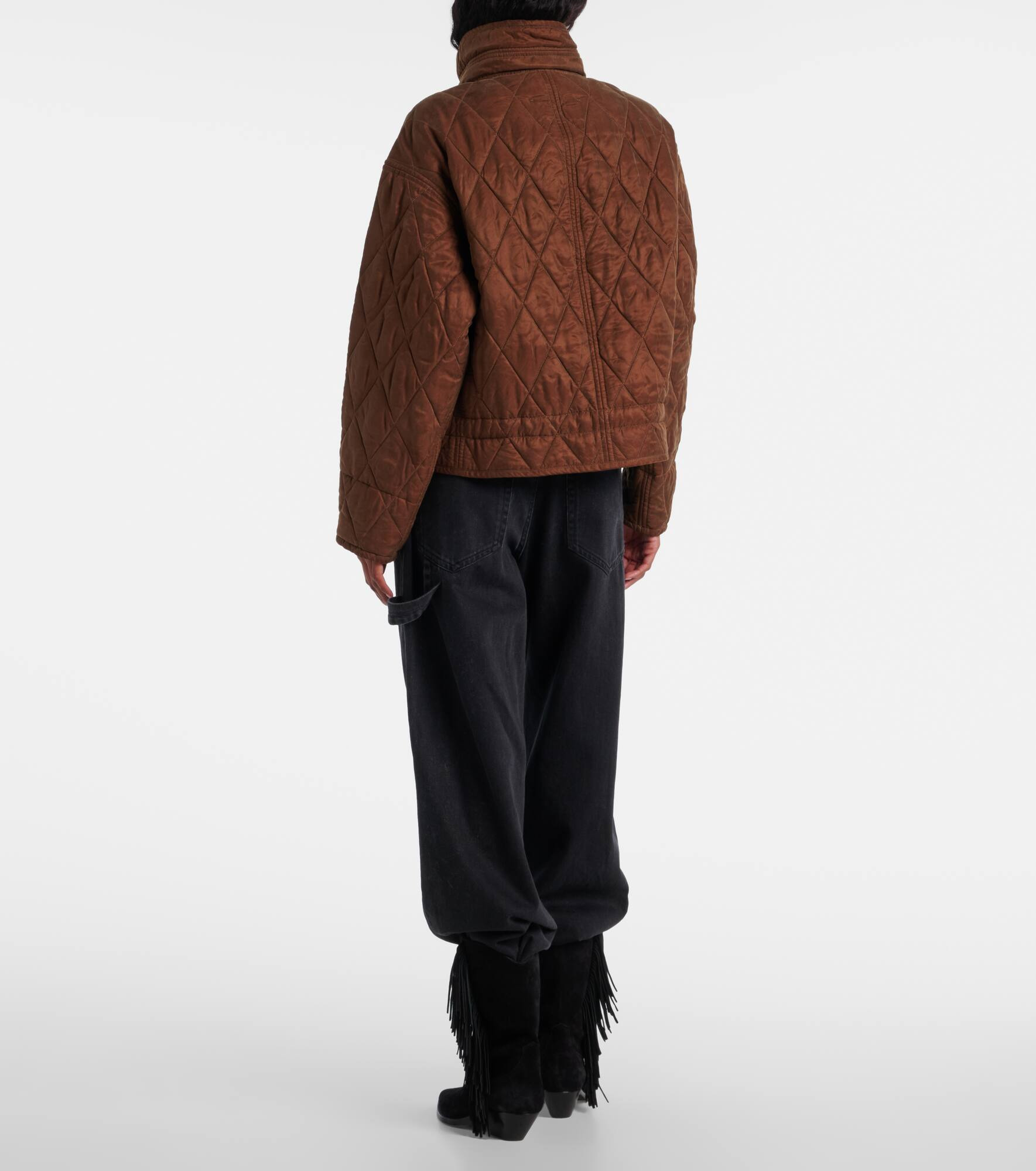 Zakiane quilted satin jacket - 3