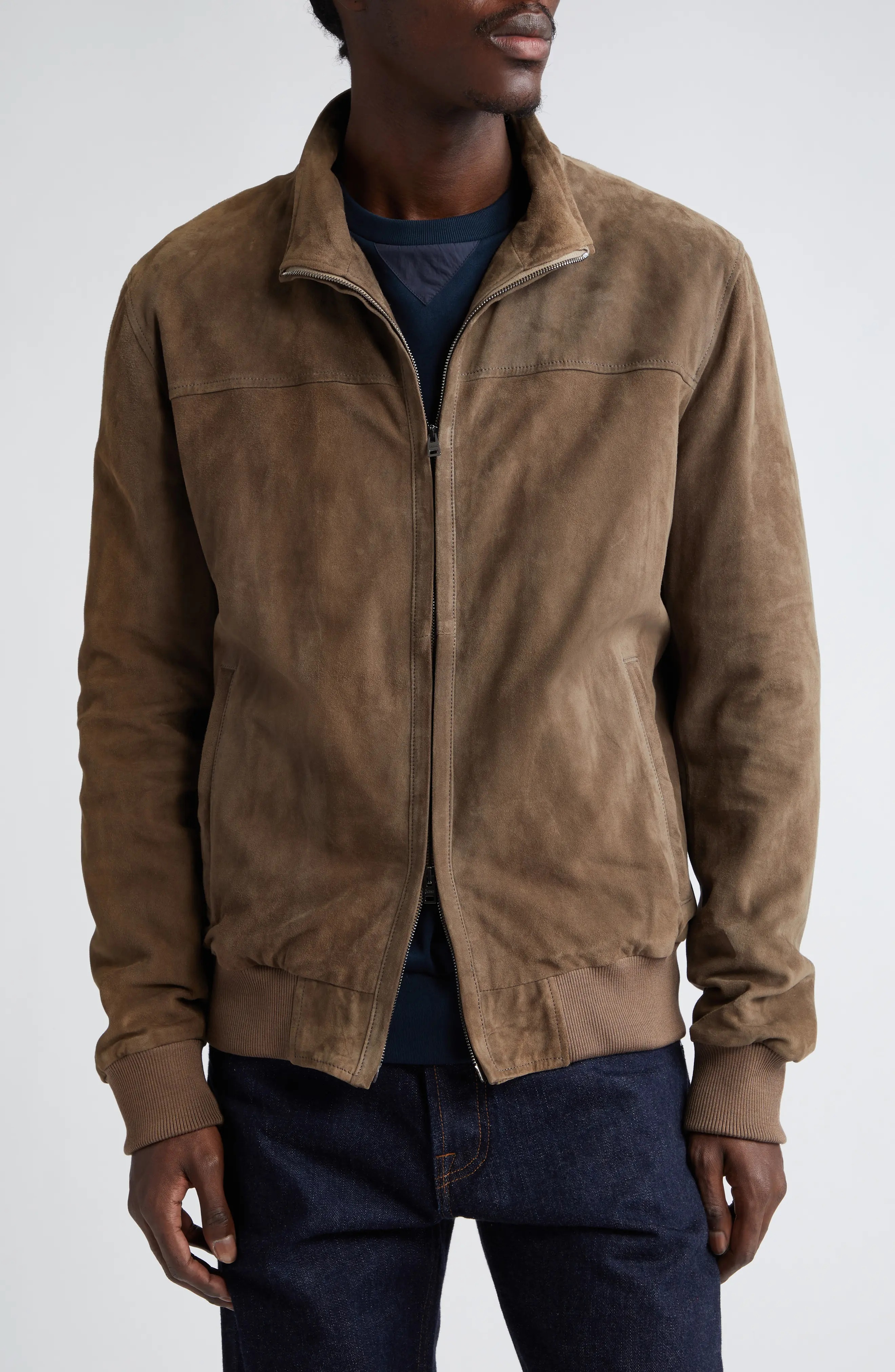Herno Suede Bomber Jacket nordstrom REVERSIBLE
