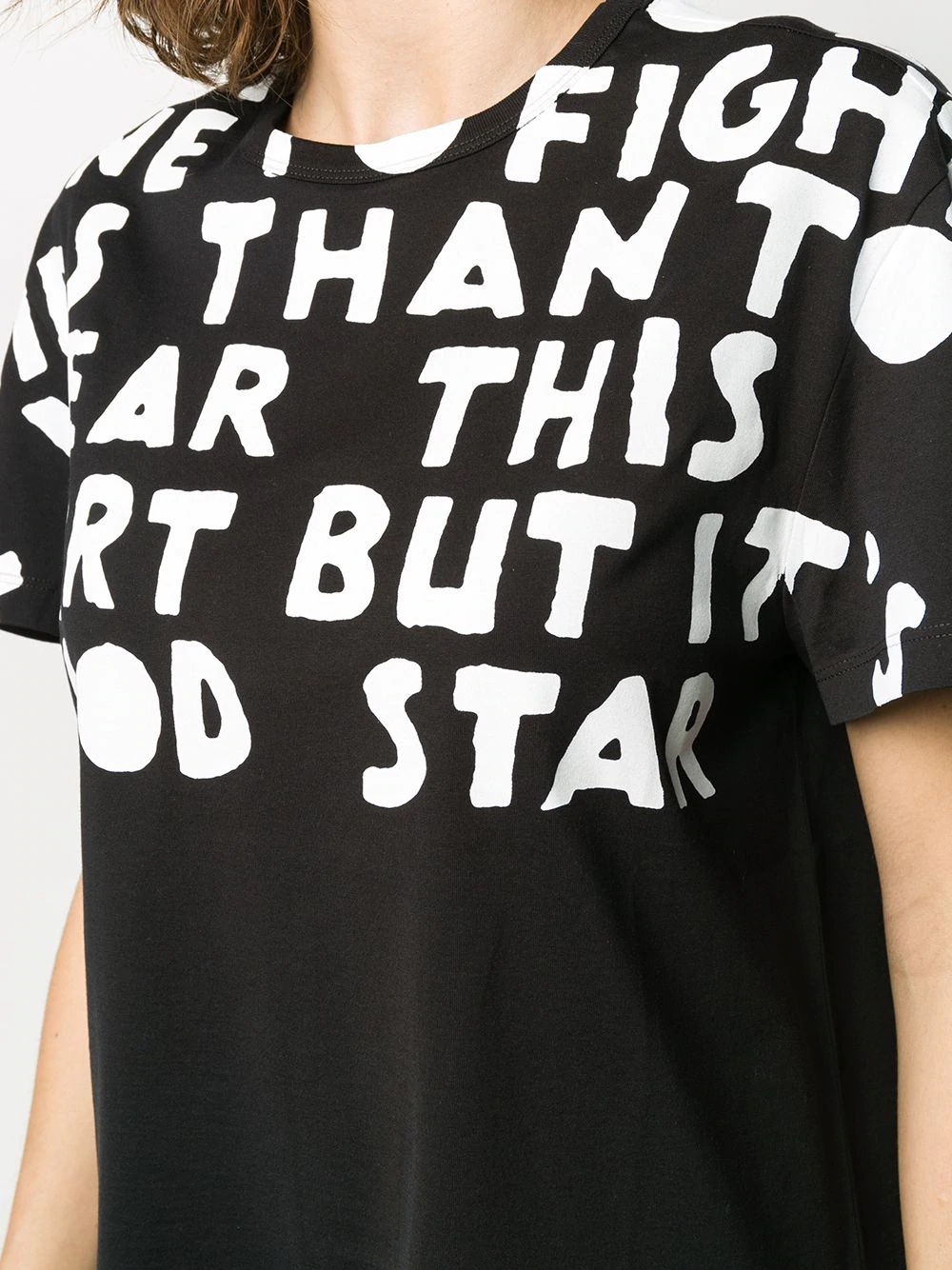 oversized slogan print T-shirt - 5