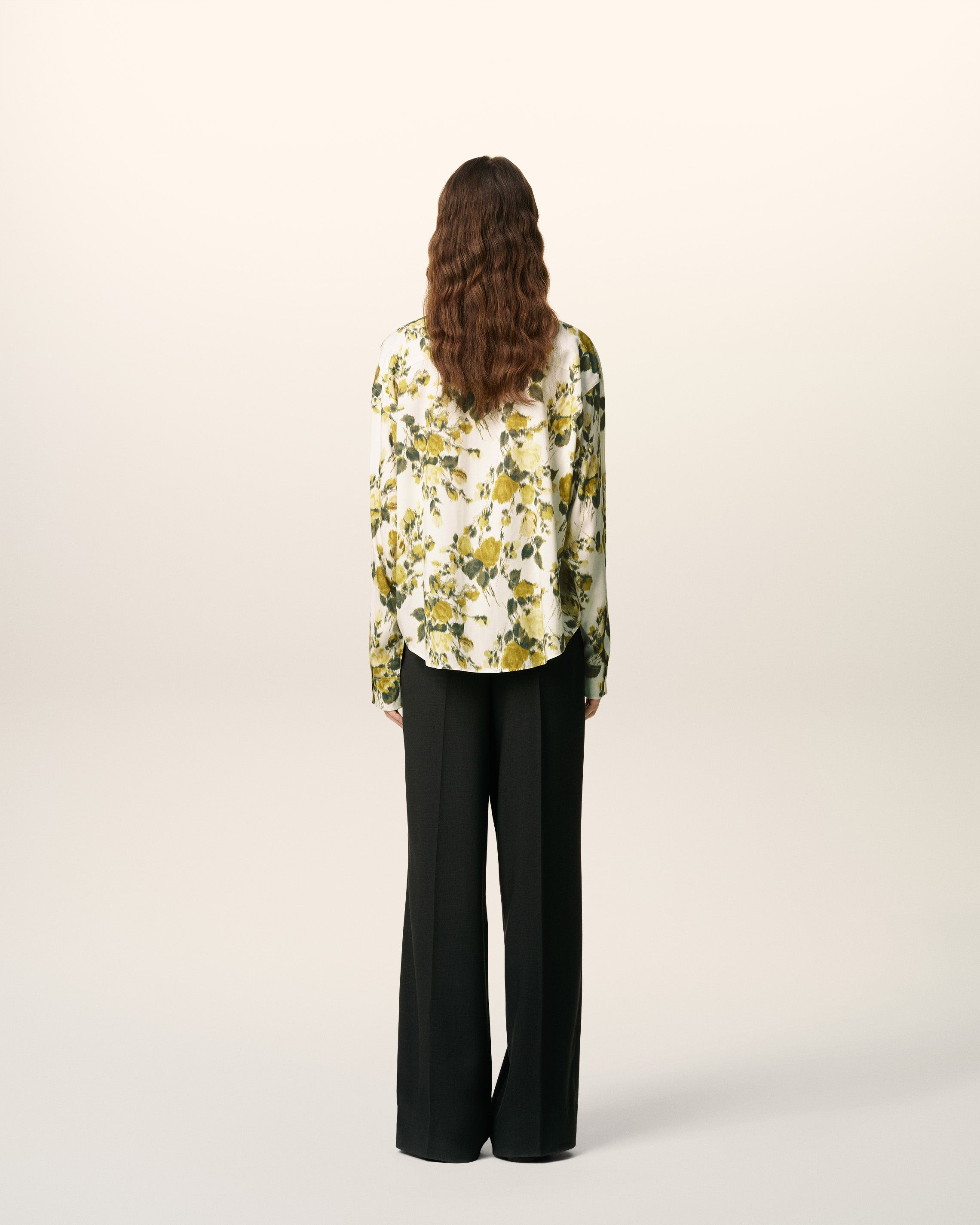 GREEN FLOWER PRINTED BOXY SHIRT - 3