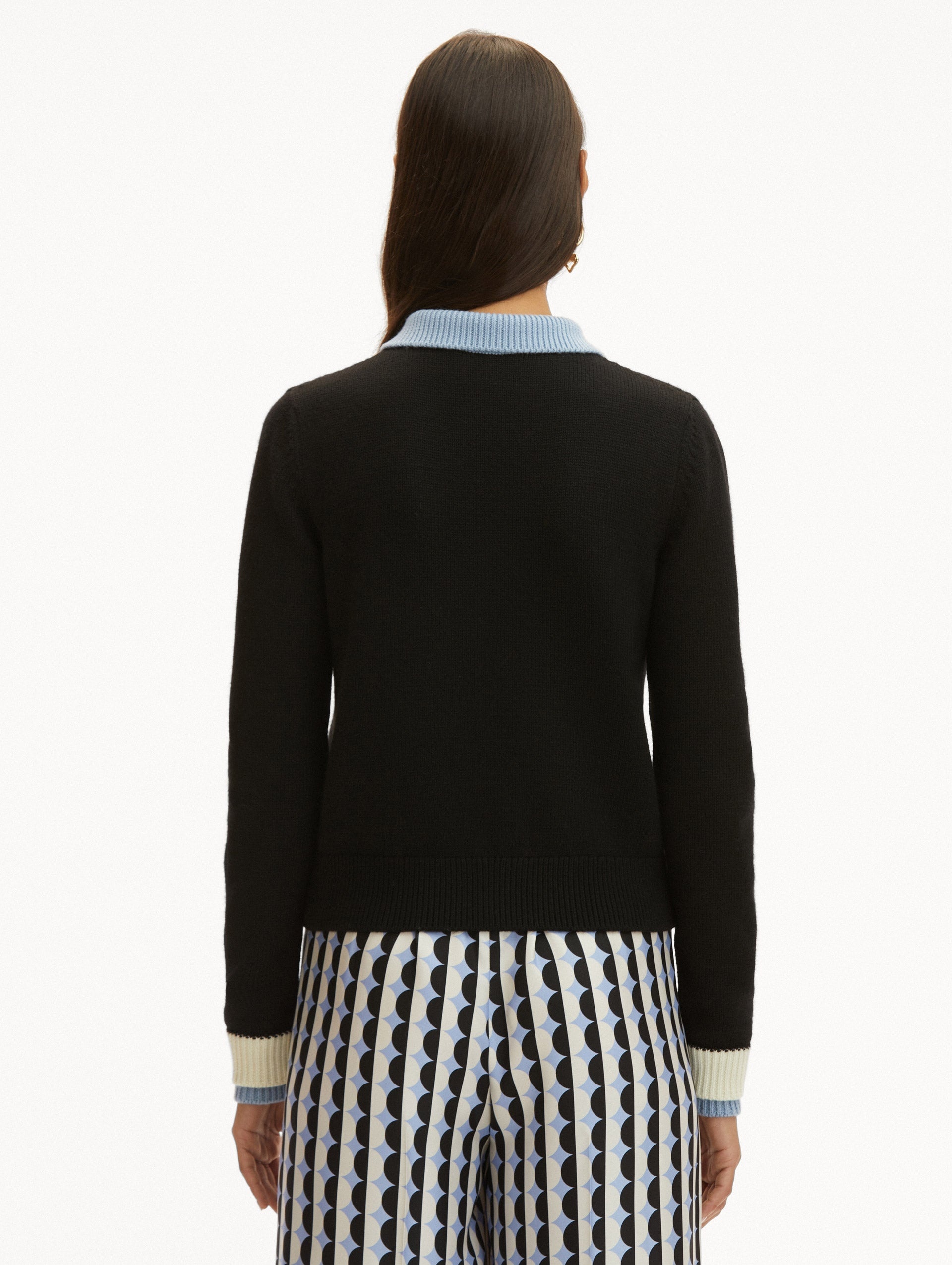 COLOR BLOCK CARDIGAN - 4