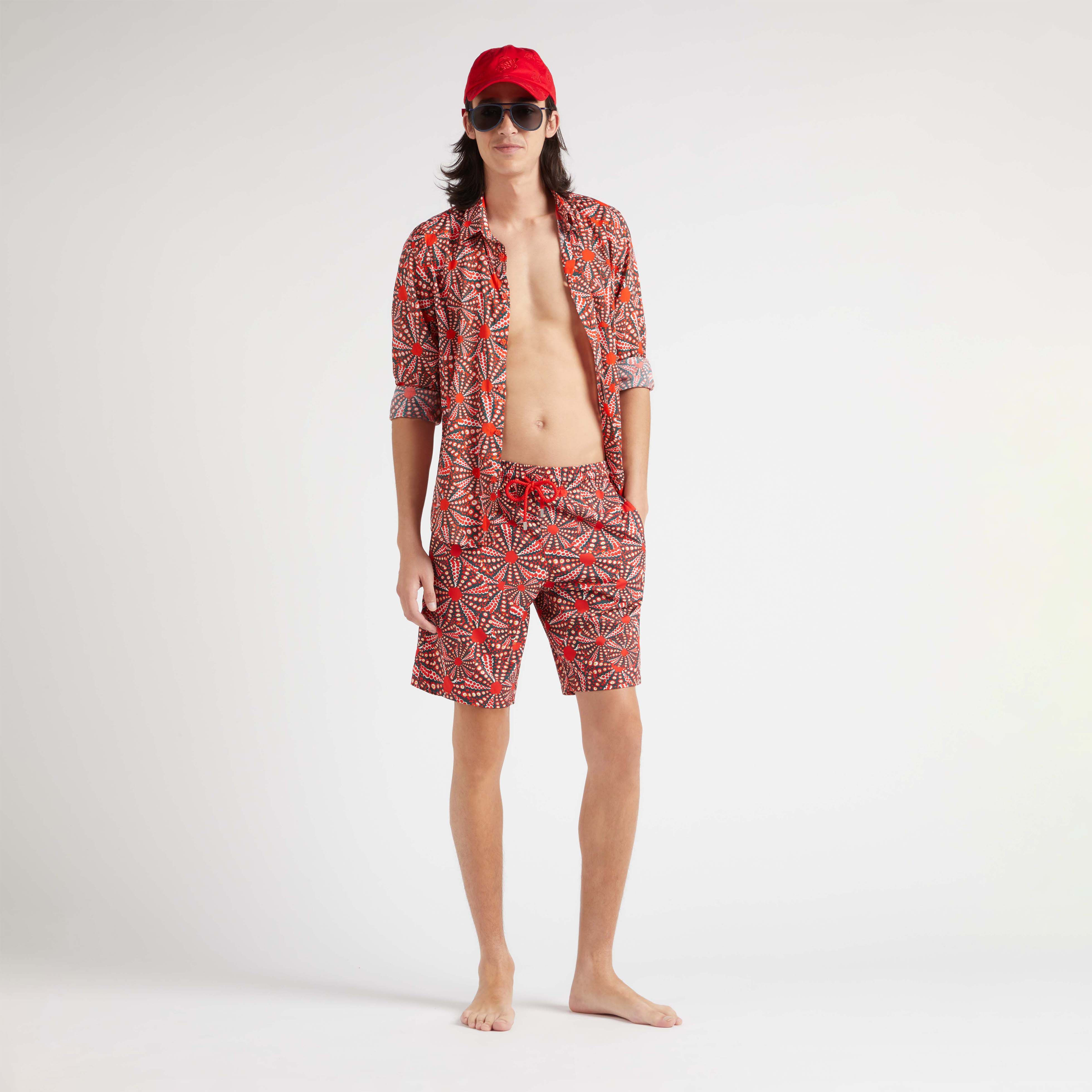 Men Stretch Long Swim Trunks Oursinades - 5