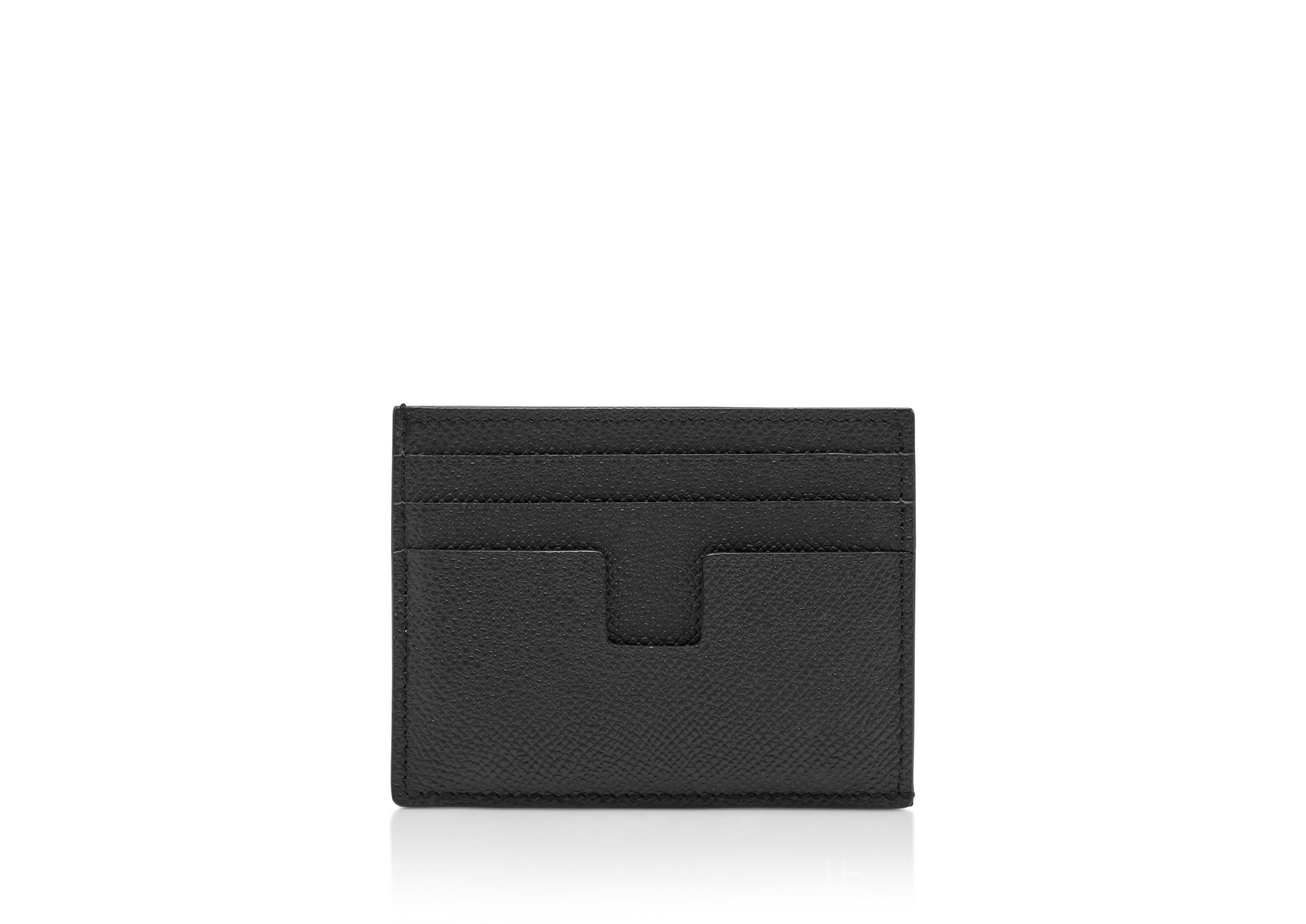 SMALL GRAIN LEATHER CARDHOLDER - 2