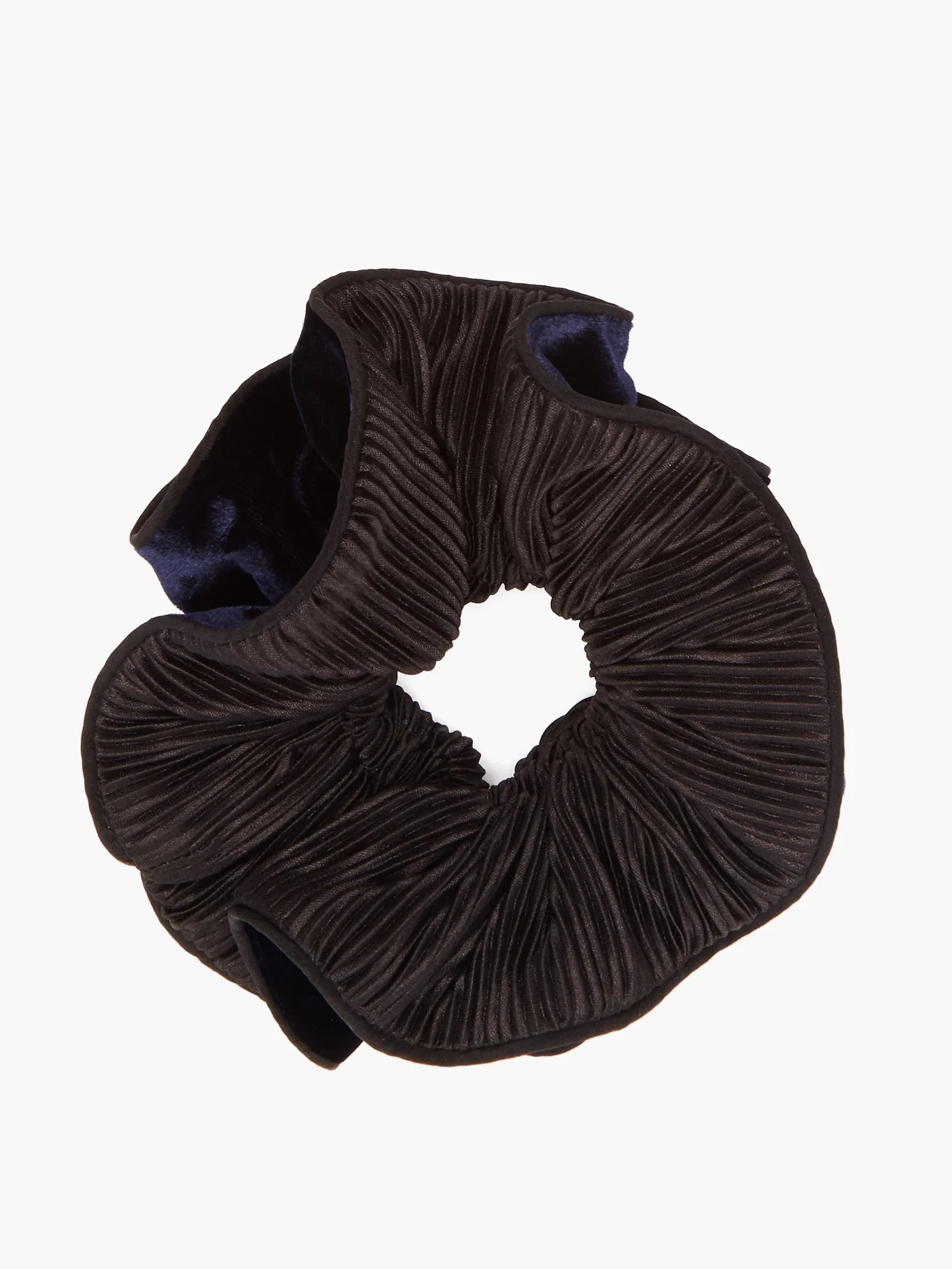 Germain silk and velvet scrunchie - 4