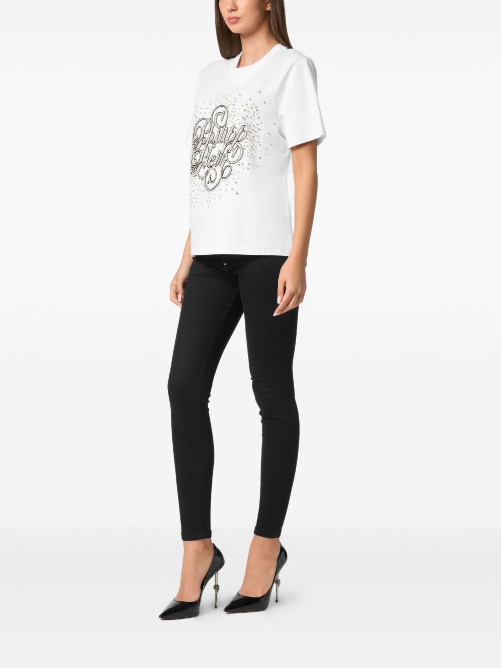 crystal-embellished T-Shirt - 2