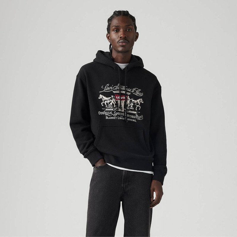RELAXED FIT GRAPHIC HOODIE SWEATSHIRT 2