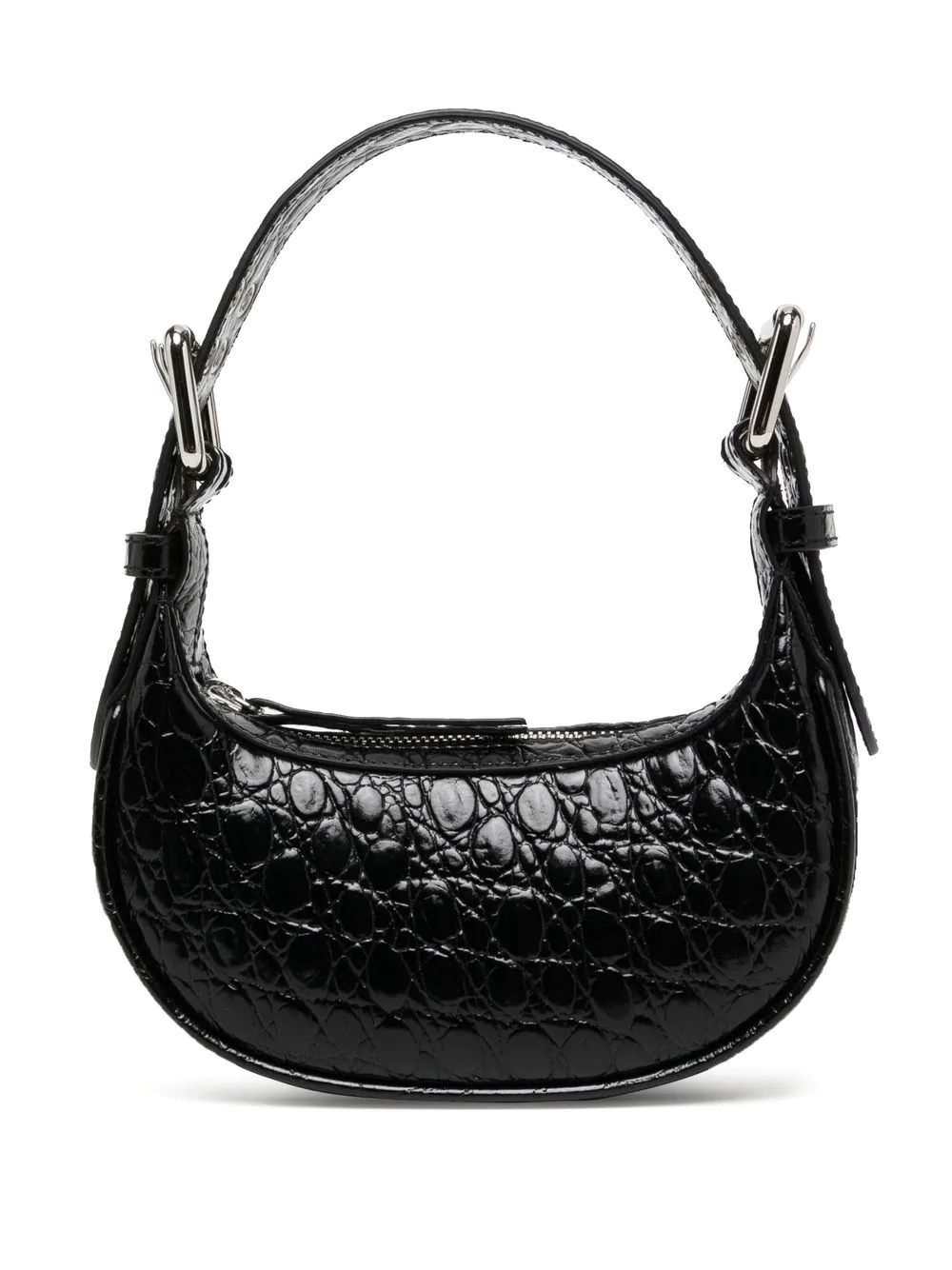 crocodile-effect leather mini bag - 1