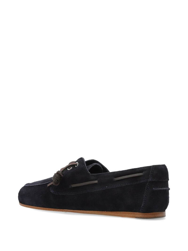 suede lace-up boat shoes 3