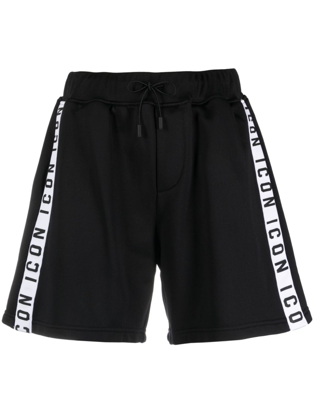 DSQUARED2 Icon-stripe drawstring shorts, farfetch