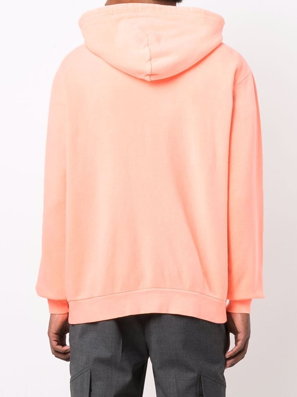 logo-embroidered zip-up hoodie - 5