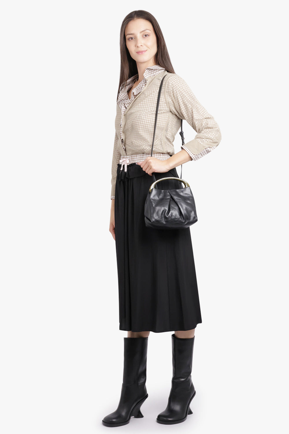 MINI RESIN HANDLE BAG | BLACK - 5