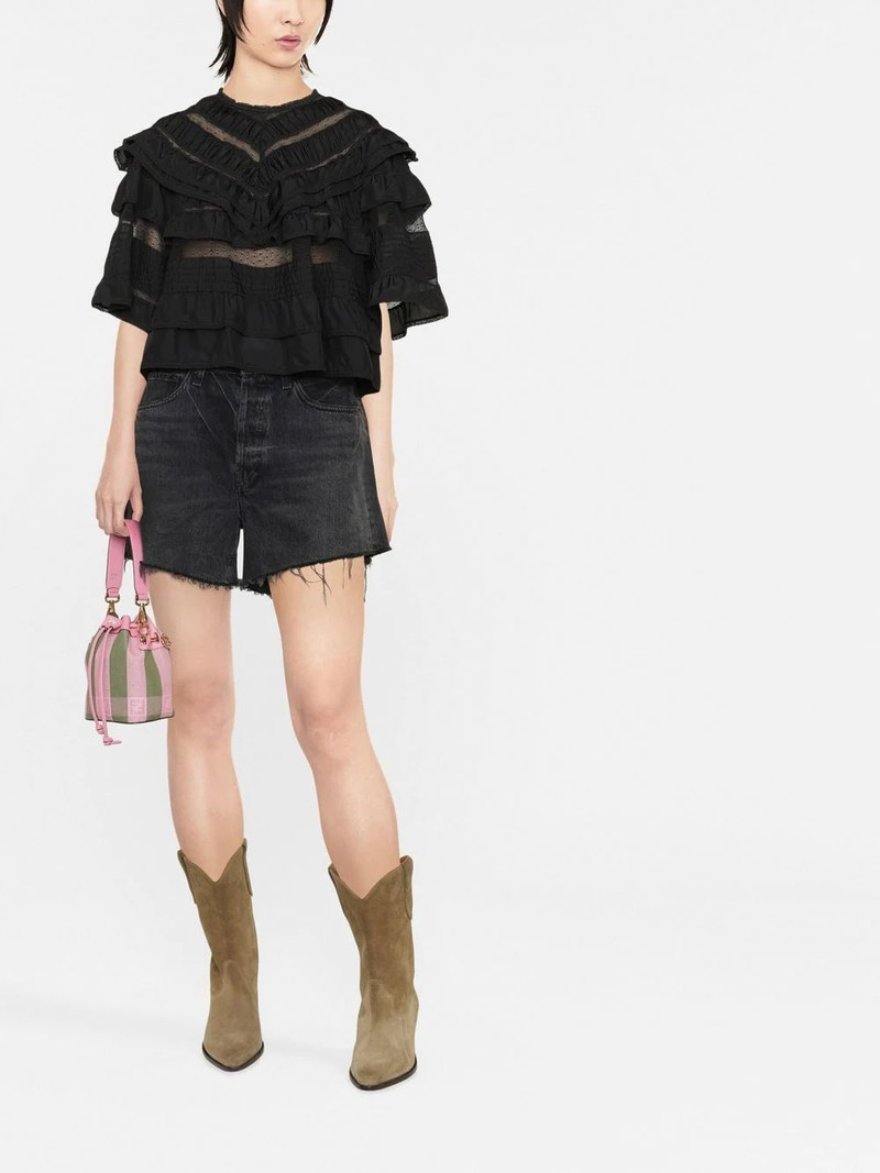 Isabel Marant Cielo tiered cropped top outlook
