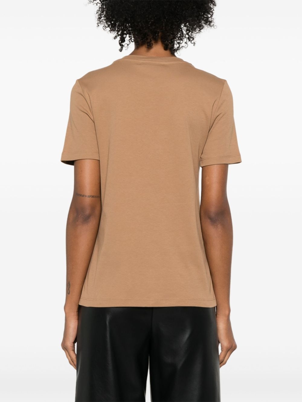embroidered-logo cotton T-shirt - 4