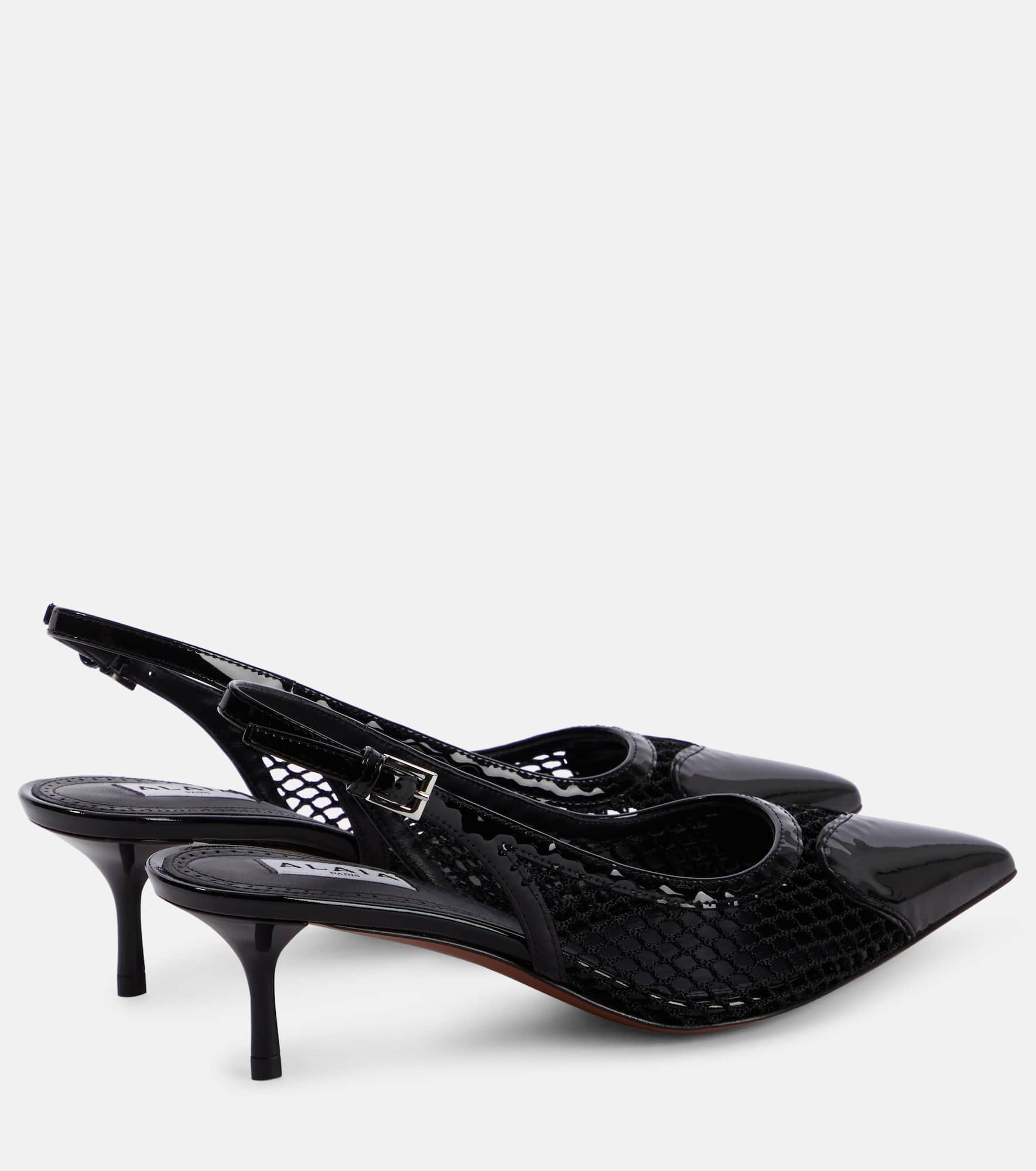 Patent leather slingback pumps - 3