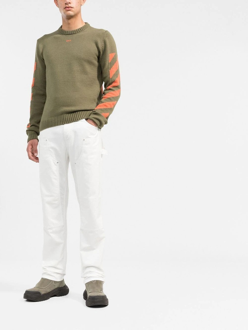 Off-White Diag Stripe knit jumper outlook