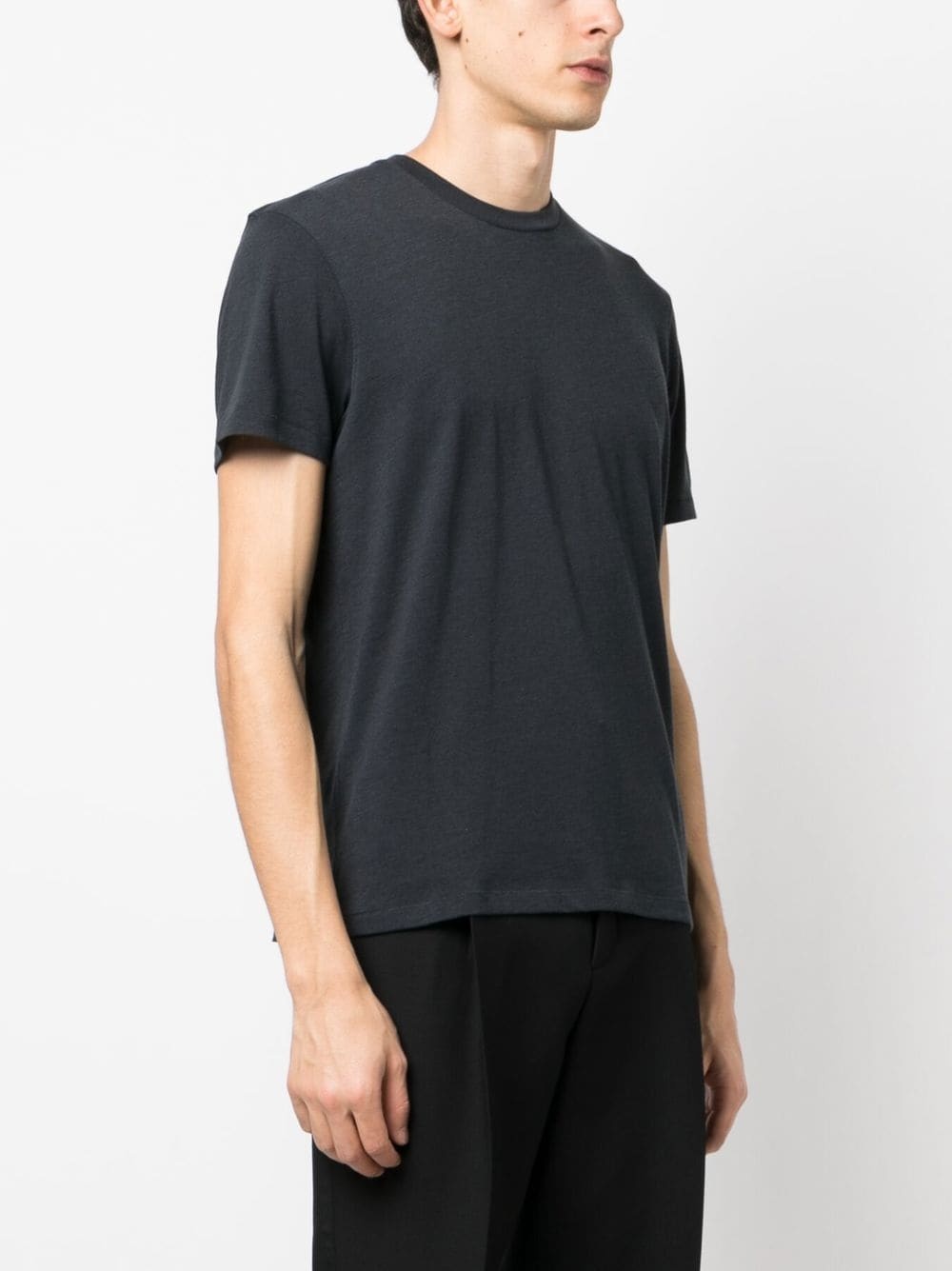 mélange-effect short-sleeve T-shirt - 3