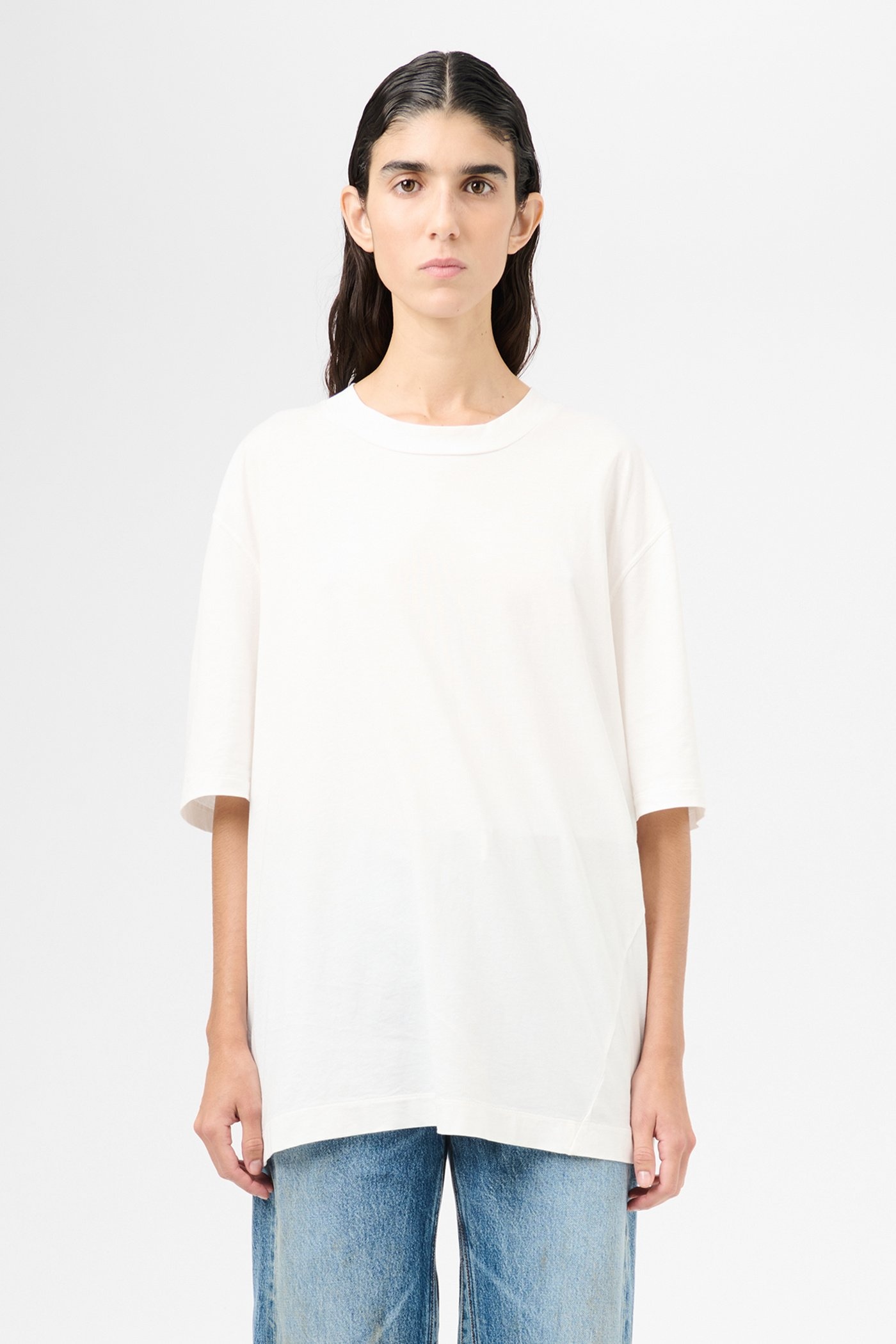Big T-Shirt White Clean Jersey - 3