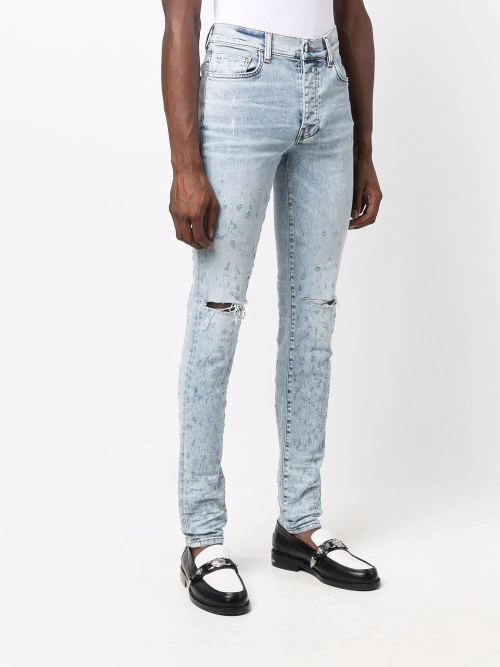 Shotgun distressed skinny jeans - 3