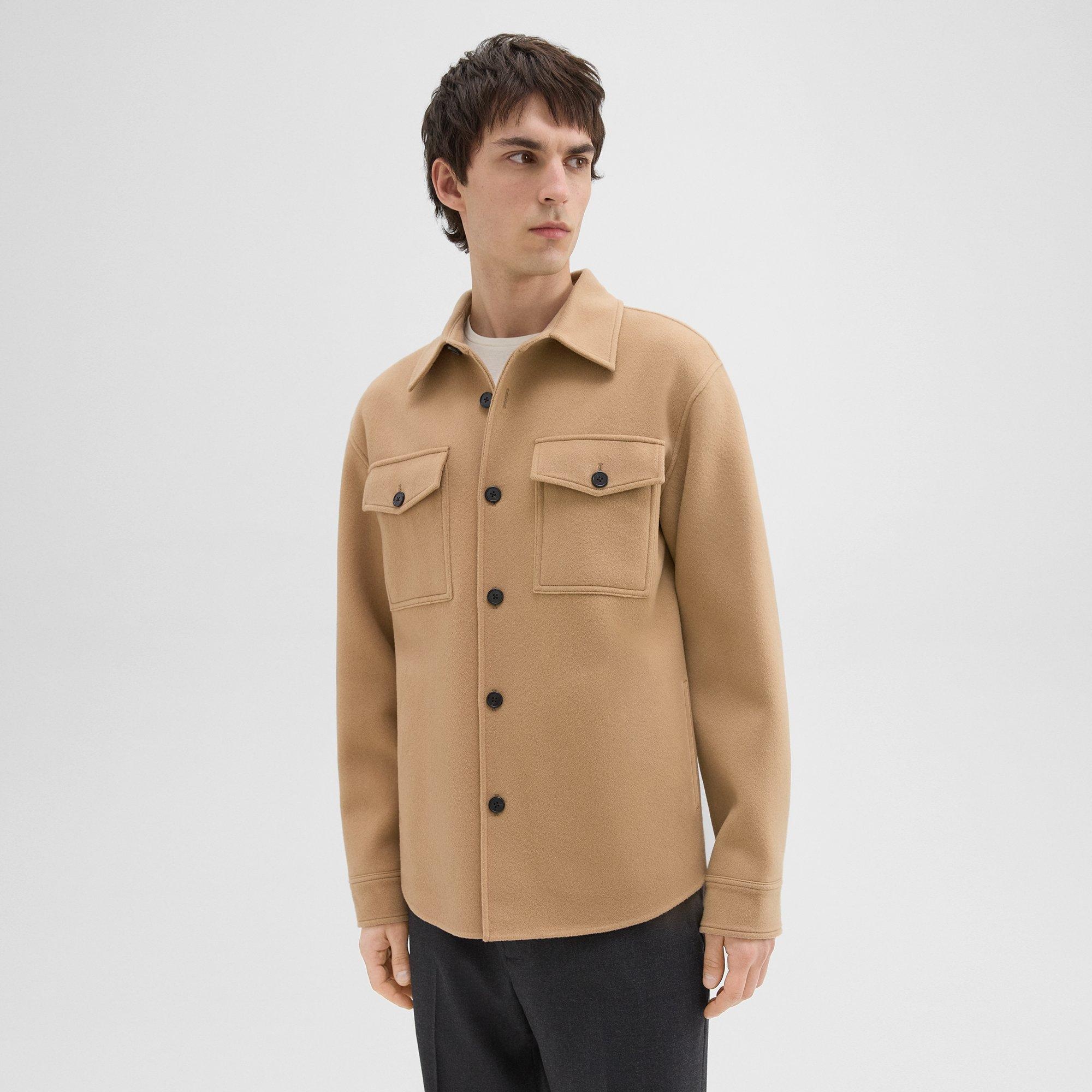 Shirt Jacket in Double-Face Wool-Cashmere - 3