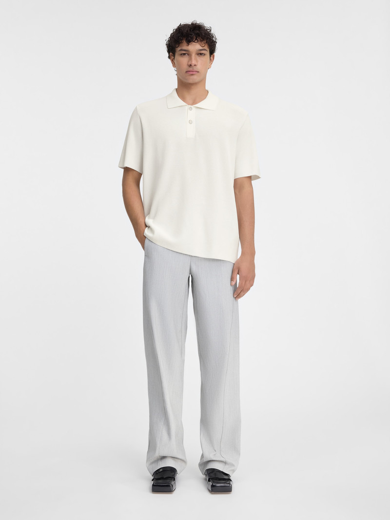 JACQUEMUS The knit polo shirt outlook