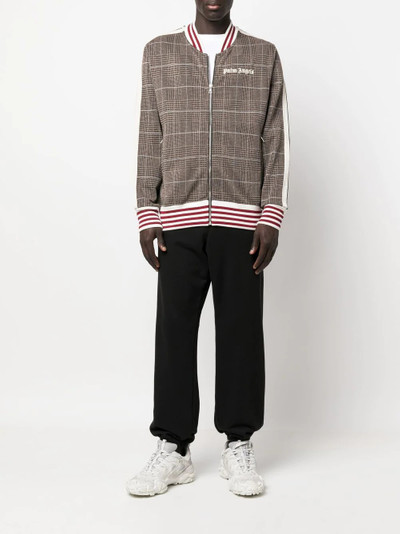 Palm Angels checked bomber jacket outlook