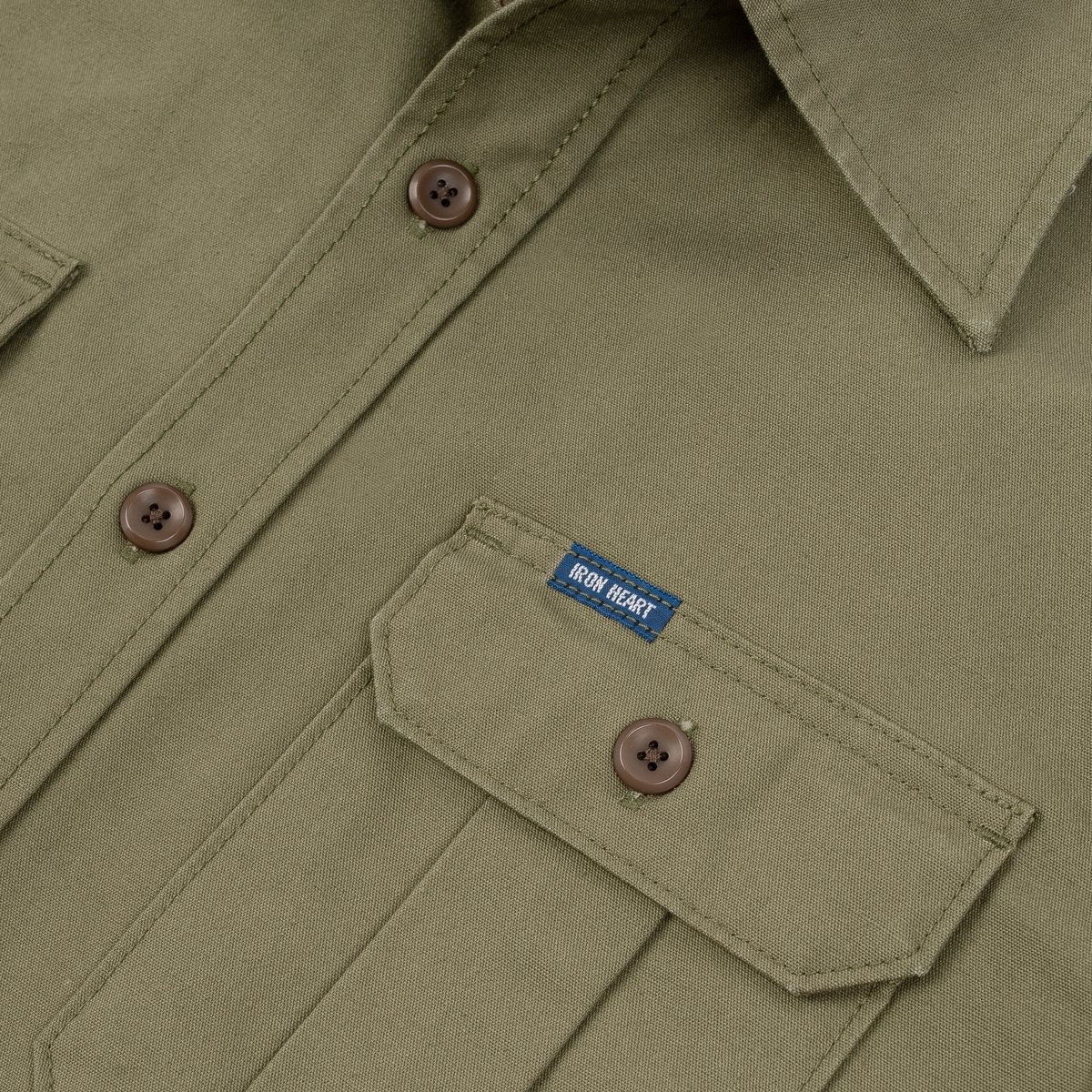 IHSH-354-ODG 9oz Military Shirt - Olive Drab Green - 10
